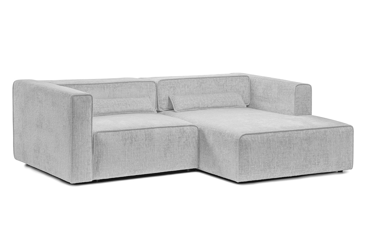 Coltar Extensibil 3 locuri ZANETTO, cu lada de depozitare, 240x160x70 cm, #color_Gri-Argintiu-Onyx