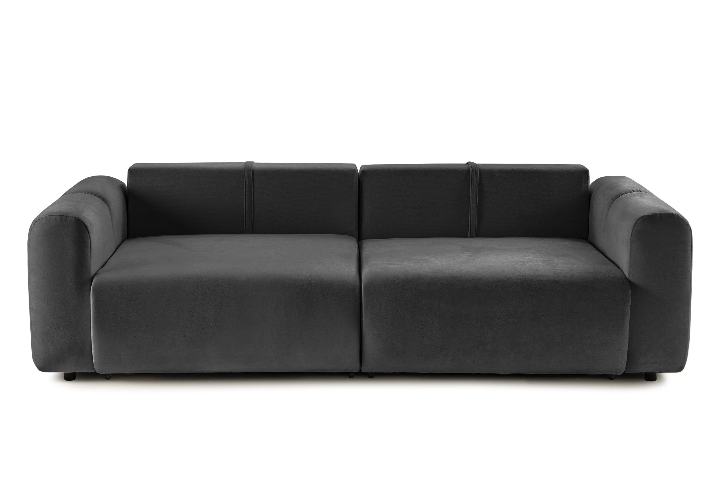 Canapea Extensibilă 3 locuri GEORGIA, cu 2 lăzi depozitare, 248x110x90 cm #color_Gri-Inchis-Havana