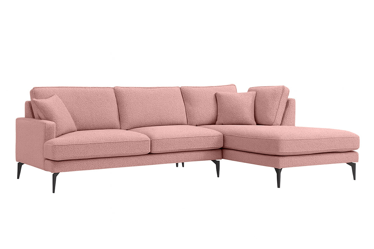 Colțar Fix AZURRO, cu ladă de depozitare, 280x90/180x85 cm - Prestigehome.ro - Colțar - Prestige #color_Roz-Mystery