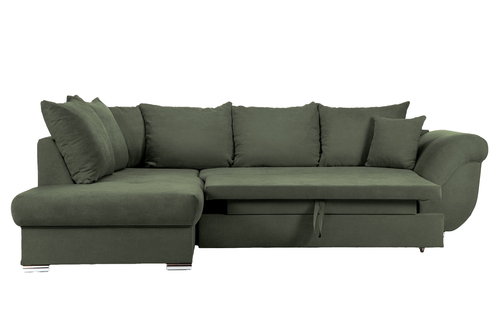Colțar Extensibil SANTOS, variante stânga/dreapta, 295x215x80 cm, Prestigehome.ro, #color_Verde-enjoy