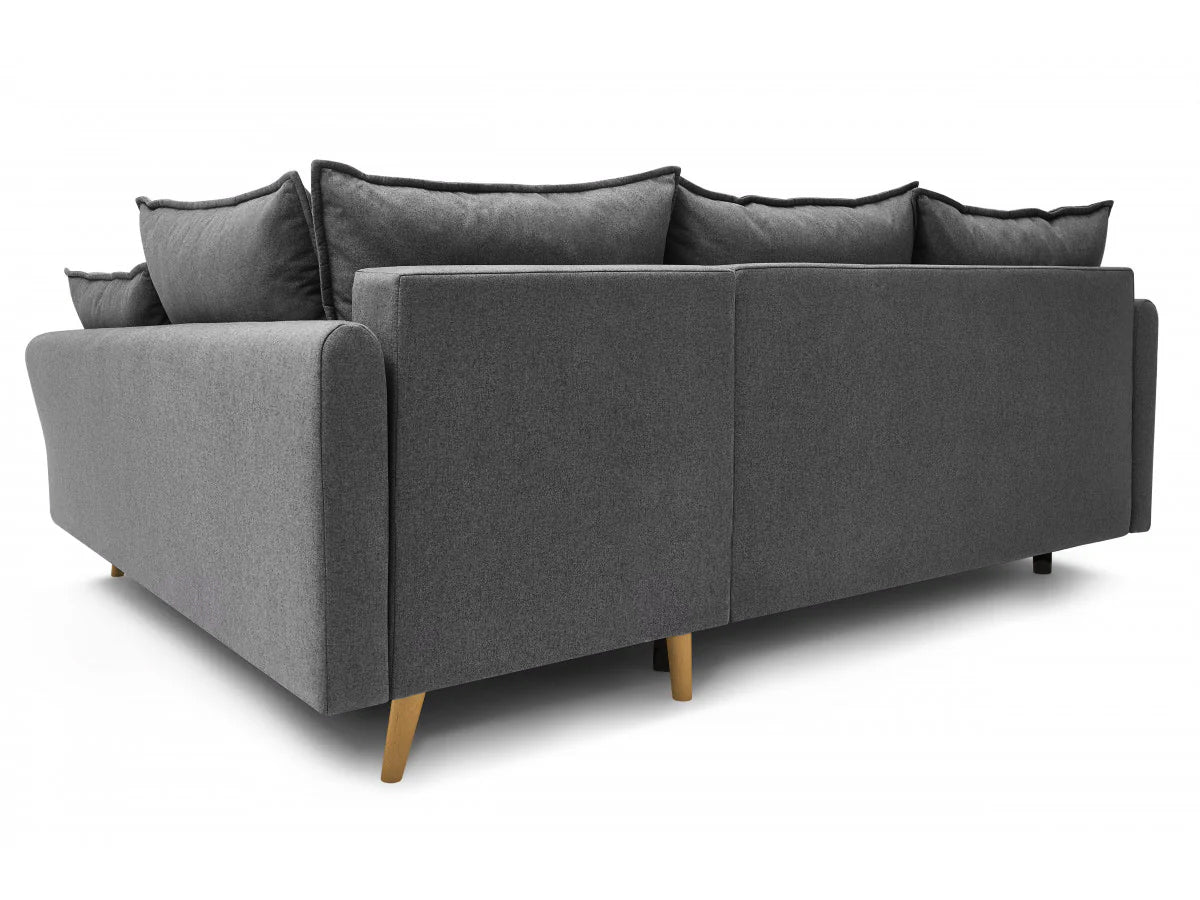 Colțar Extensibil JULIET, cu ladă de depozitare, variante stânga/dreapta, 240x166x95 cm - Prestigehome.ro - Canapea - Prestige #color_Gri-Inchis-Loft