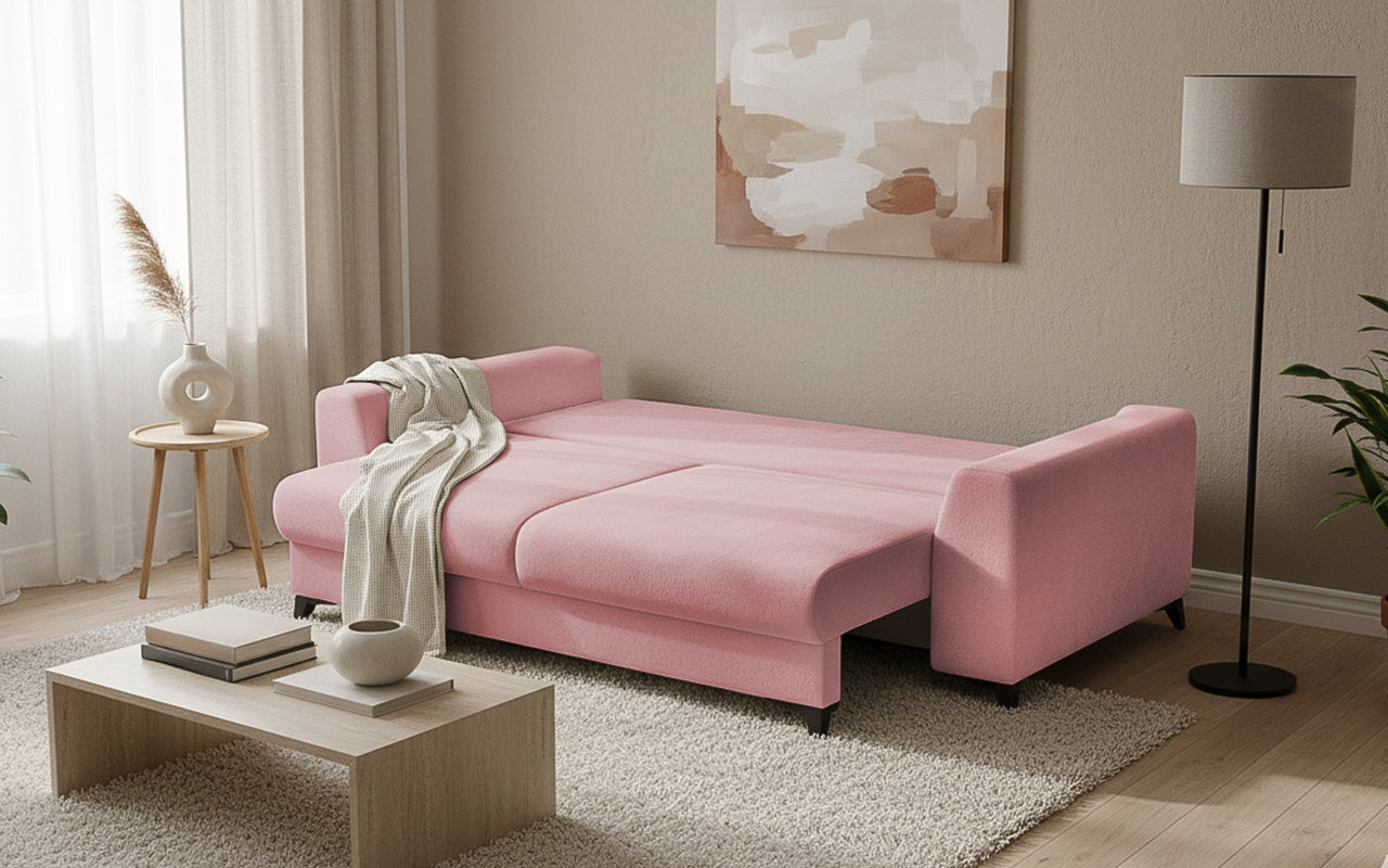 Canapea Extensibilă 3 locuri TIVOLI, 240x105x95 cm, #color_Roz-Mystery