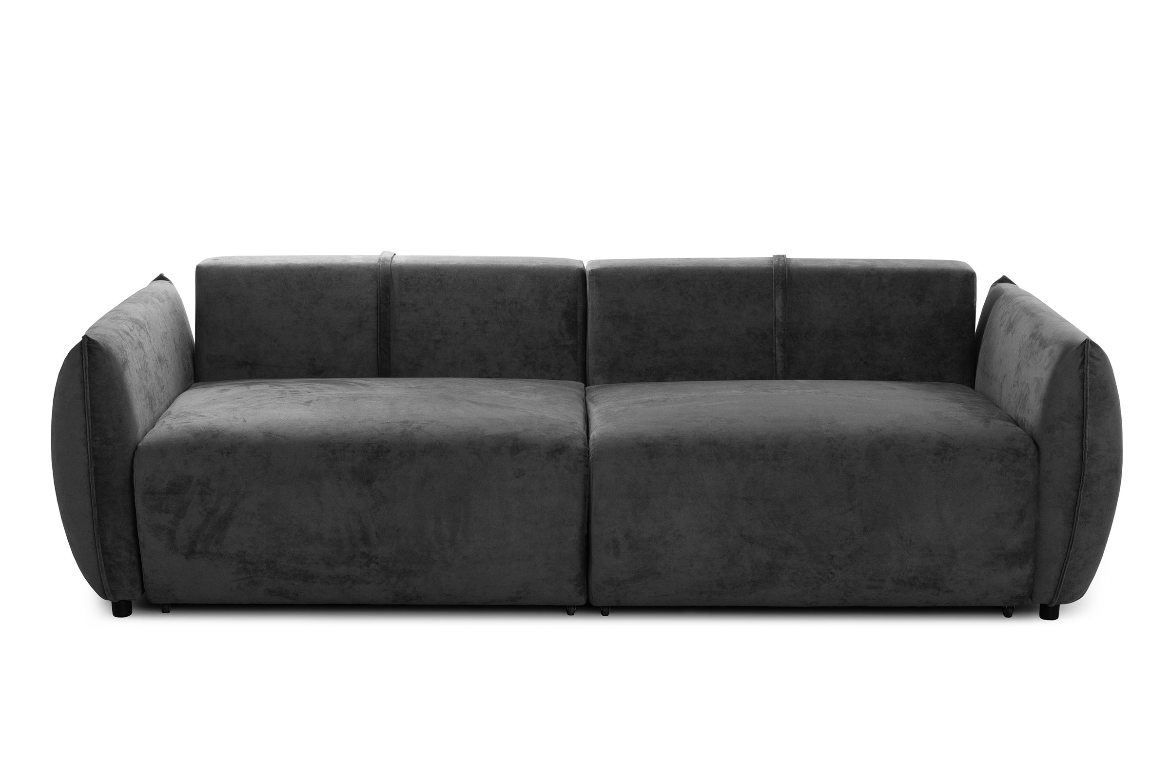 Canapea Extensibilă 3 locuri OSAKA, cu ladă depozitare, 238x110x90 cm #color_Gri-Inchis-Havana