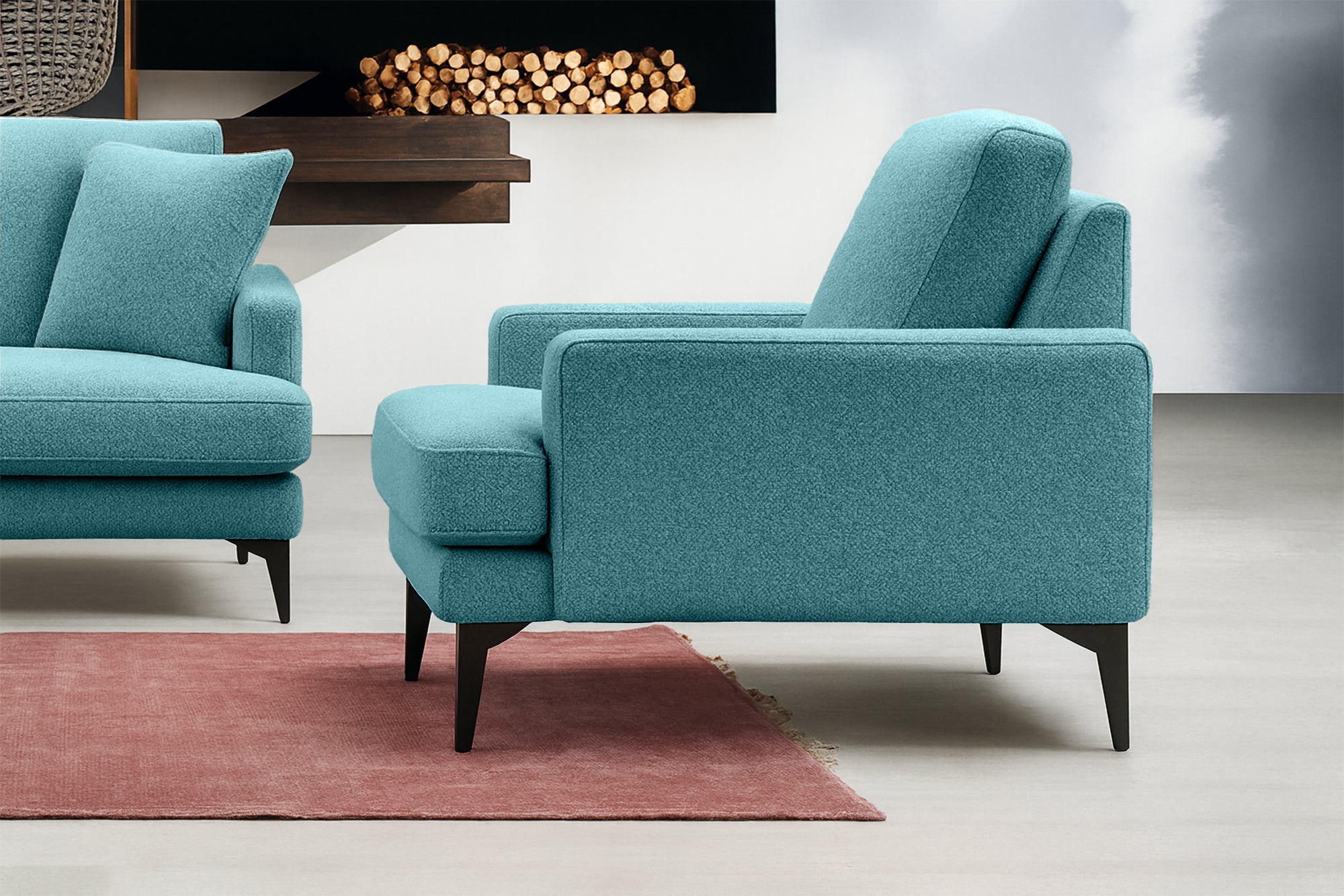 Fotoliu AZURRO, 80x90x85 cm- Prestigehome.ro - Fotoliu- Prestige - #Color_Turcoaz-Mystery