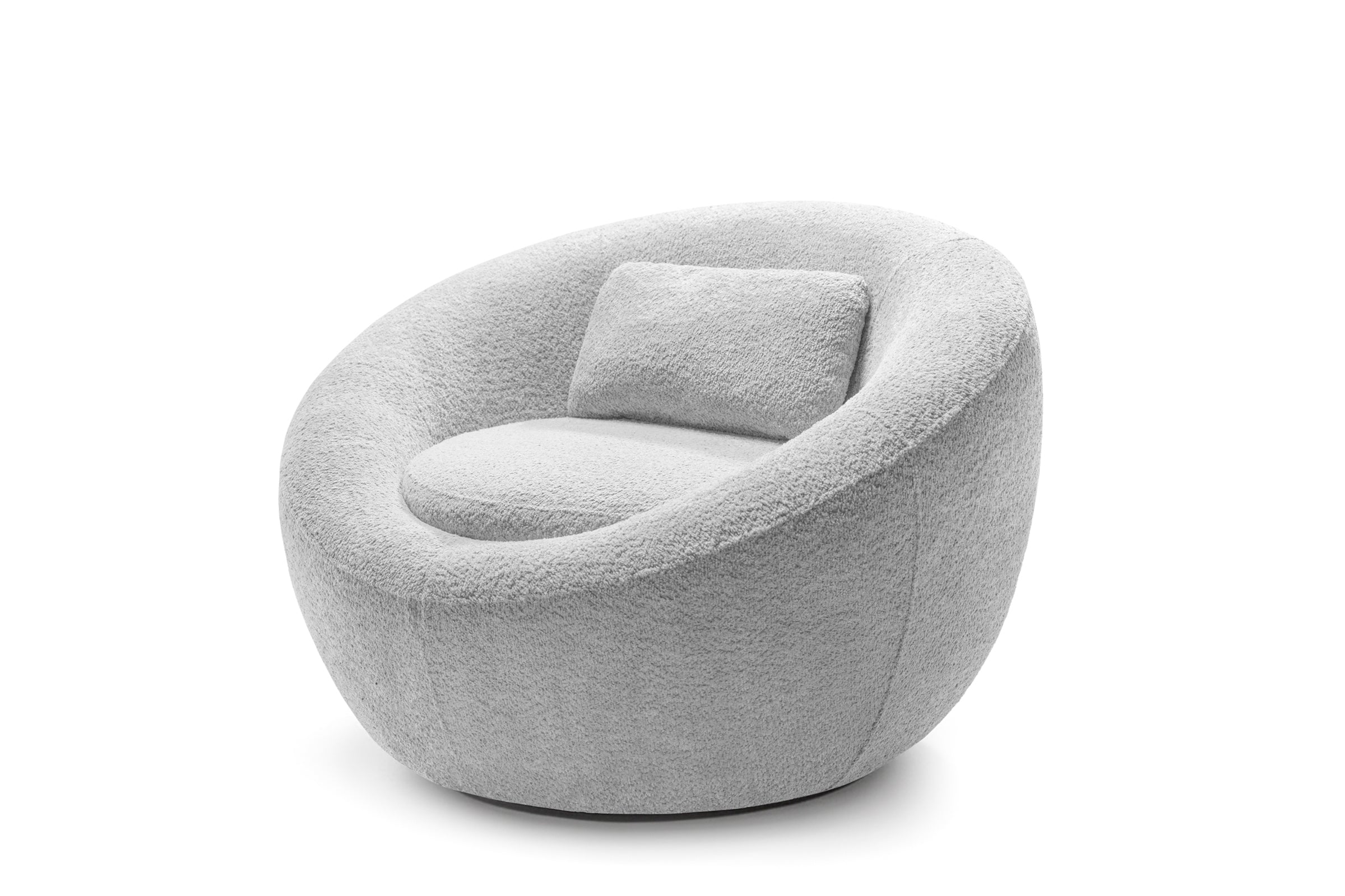 Fotoliu NIDO, suport lombar, 70x70x90 cm, #color_Gri-Argintiu-Anthology