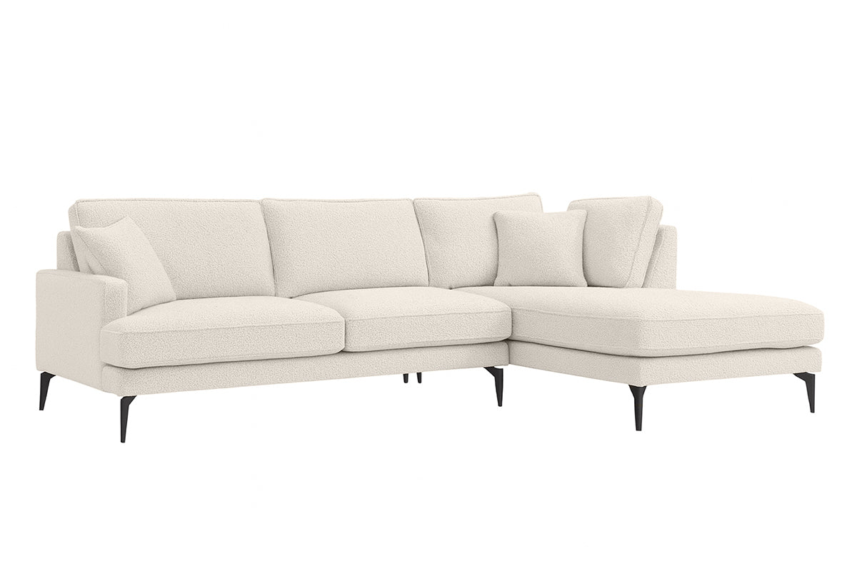 Colțar Fix AZURRO, cu ladă de depozitare, 280x90/180x85 cm - Prestigehome.ro - Colțar - Prestige #color_Crem-Mystery