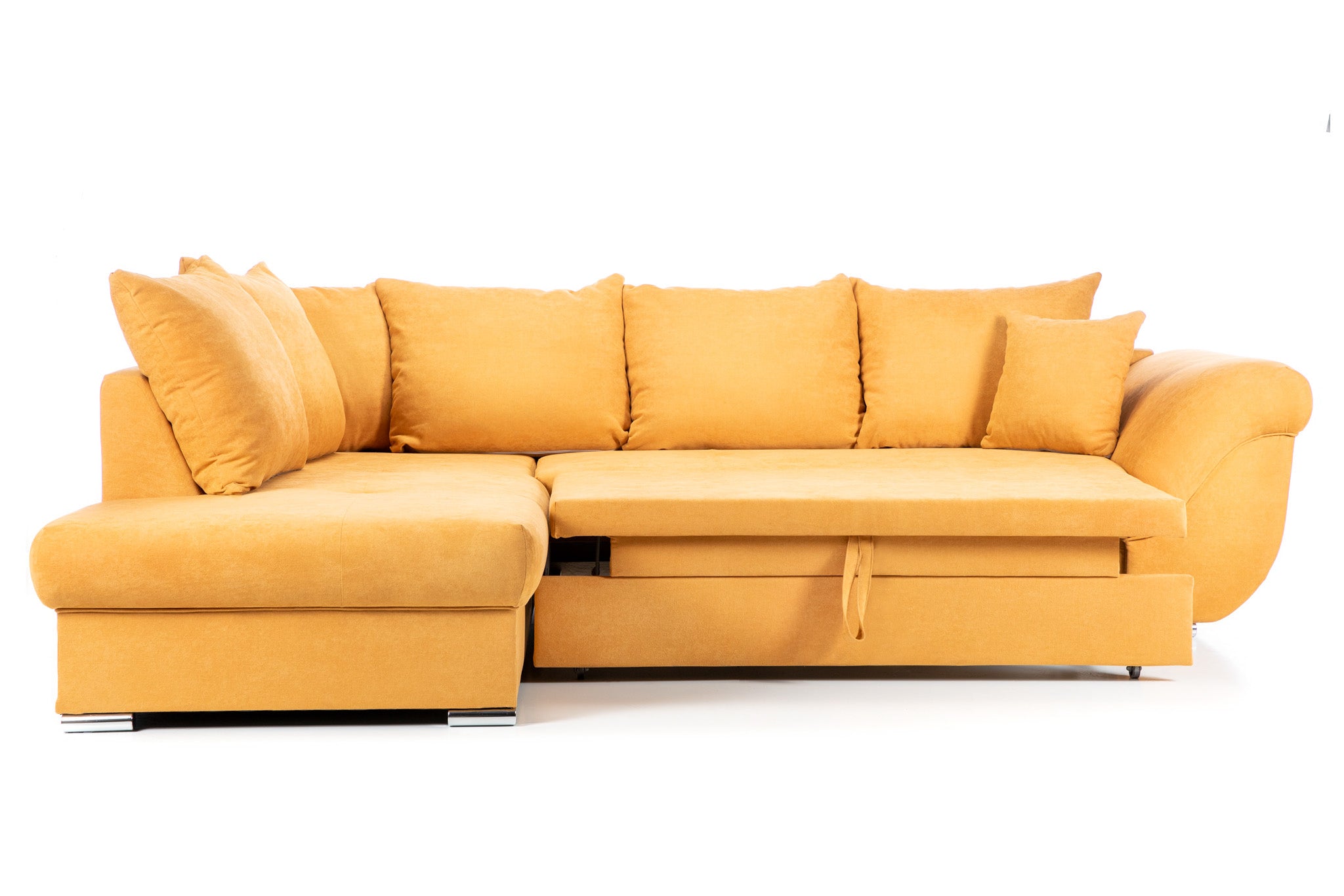 Colțar Extensibil SANTOS, variante stânga/dreapta, 295x215x80 cm, Prestigehome.ro, #color_Mango-Enjoy