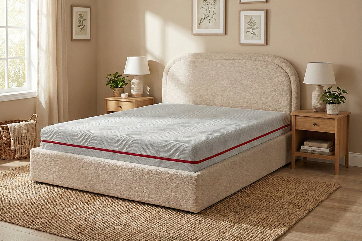 Saltea WAVE MULTILAYER, spumă cu memorie, spumă reziliență mare, husă hipoalergenică detașabilă și lavabilă, superortopedică, grosime 20 cm-Saltele-Prestige-80x190-Prestige Home