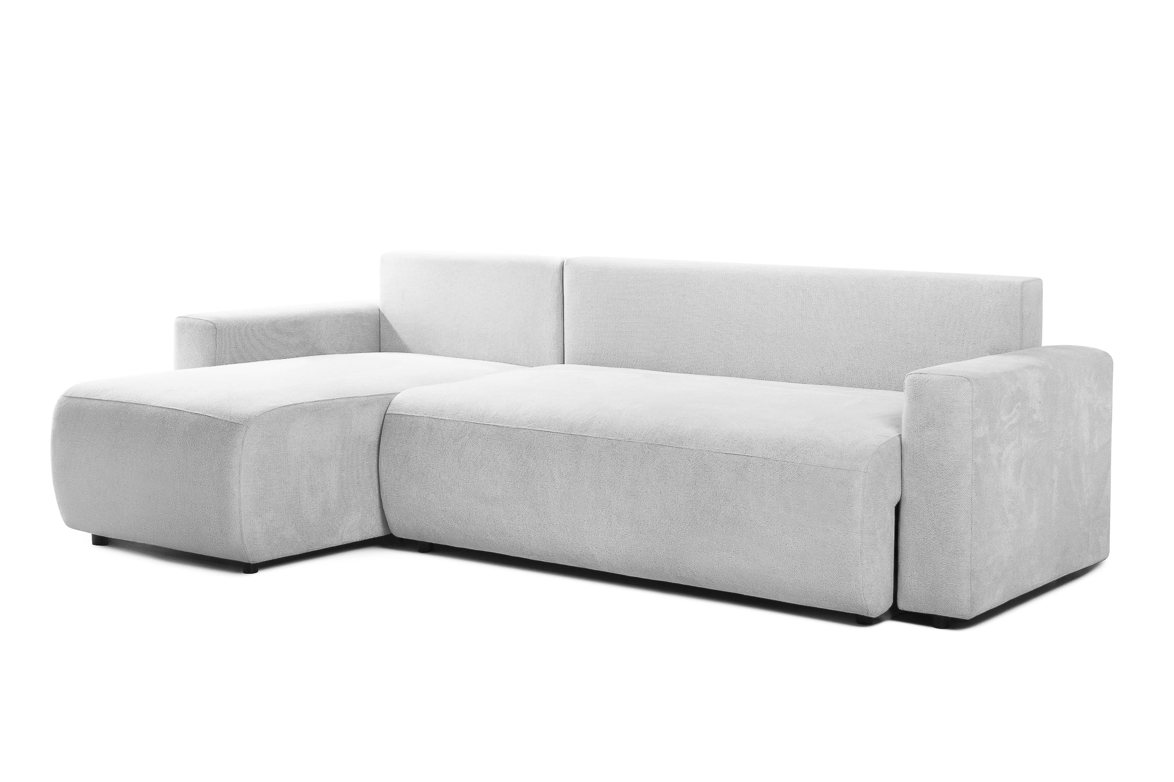 Canapea Extensibilă 3 locuri KENZO, 235x100x93 cm, #color_Gri-Argintiu-Memphis