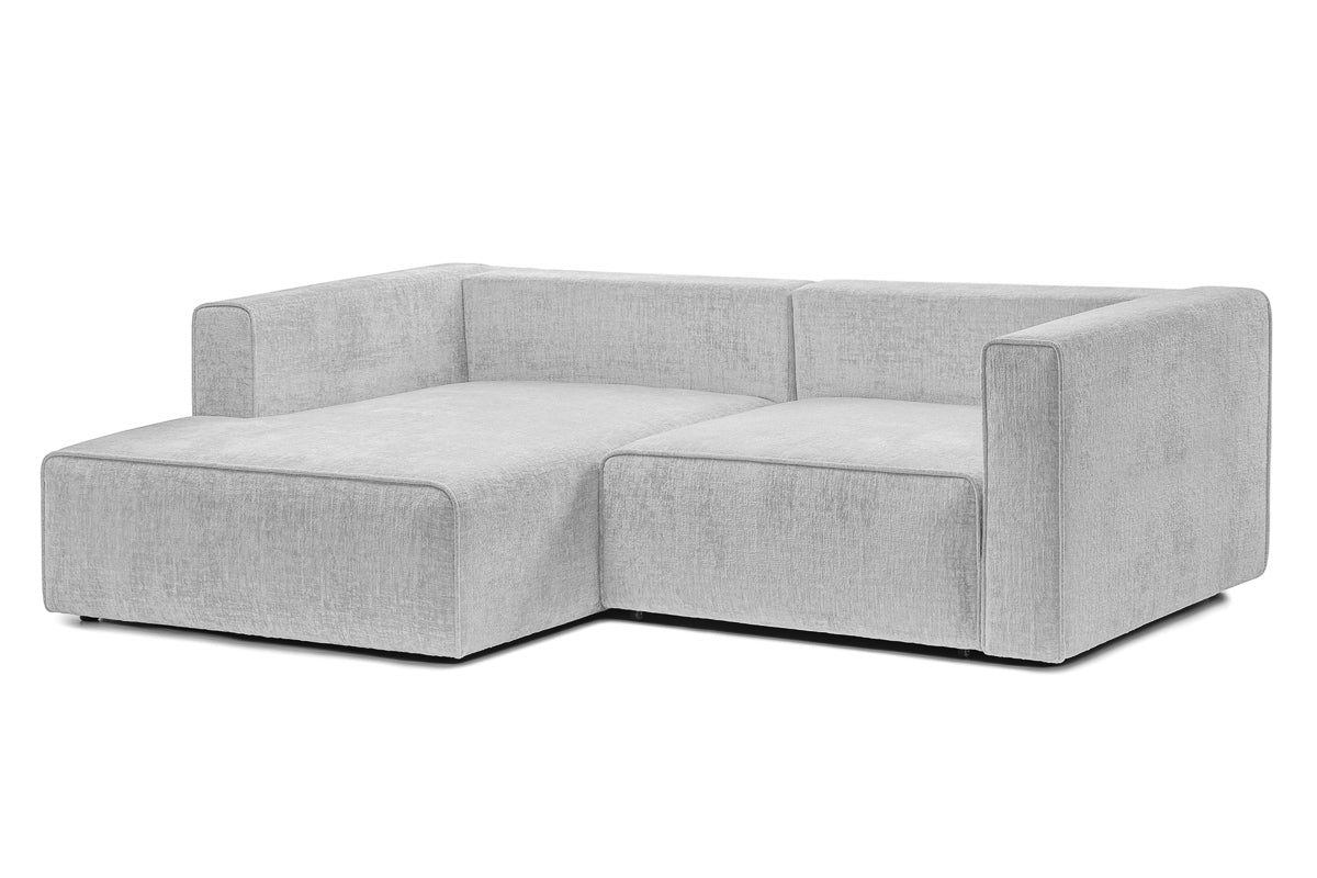 Coltar Extensibil 3 locuri ZANETTO, cu lada de depozitare, 240x160x70 cm, #color_Gri-Argintiu-Onyx