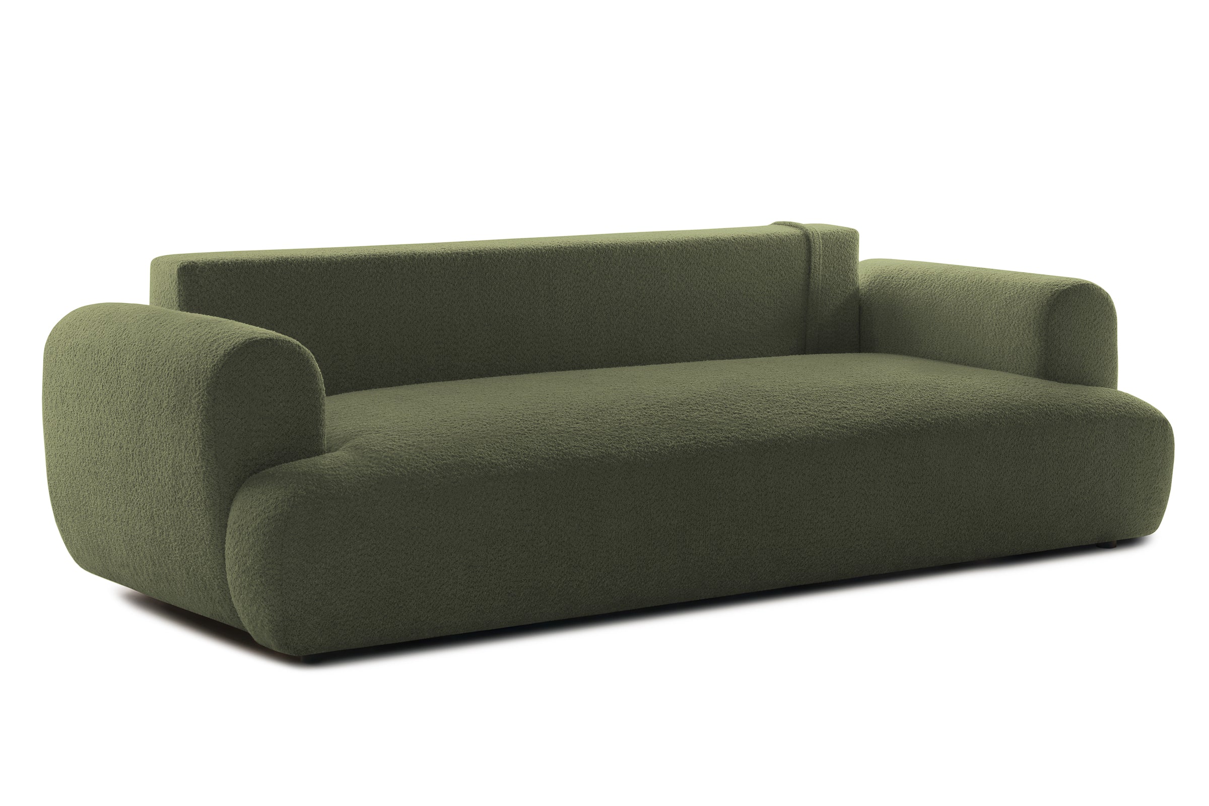 Canapea Extensibilă 3 locuri NOA, cu ladă depozitare, 244x108x80 cm, #color_Verde-Anthology