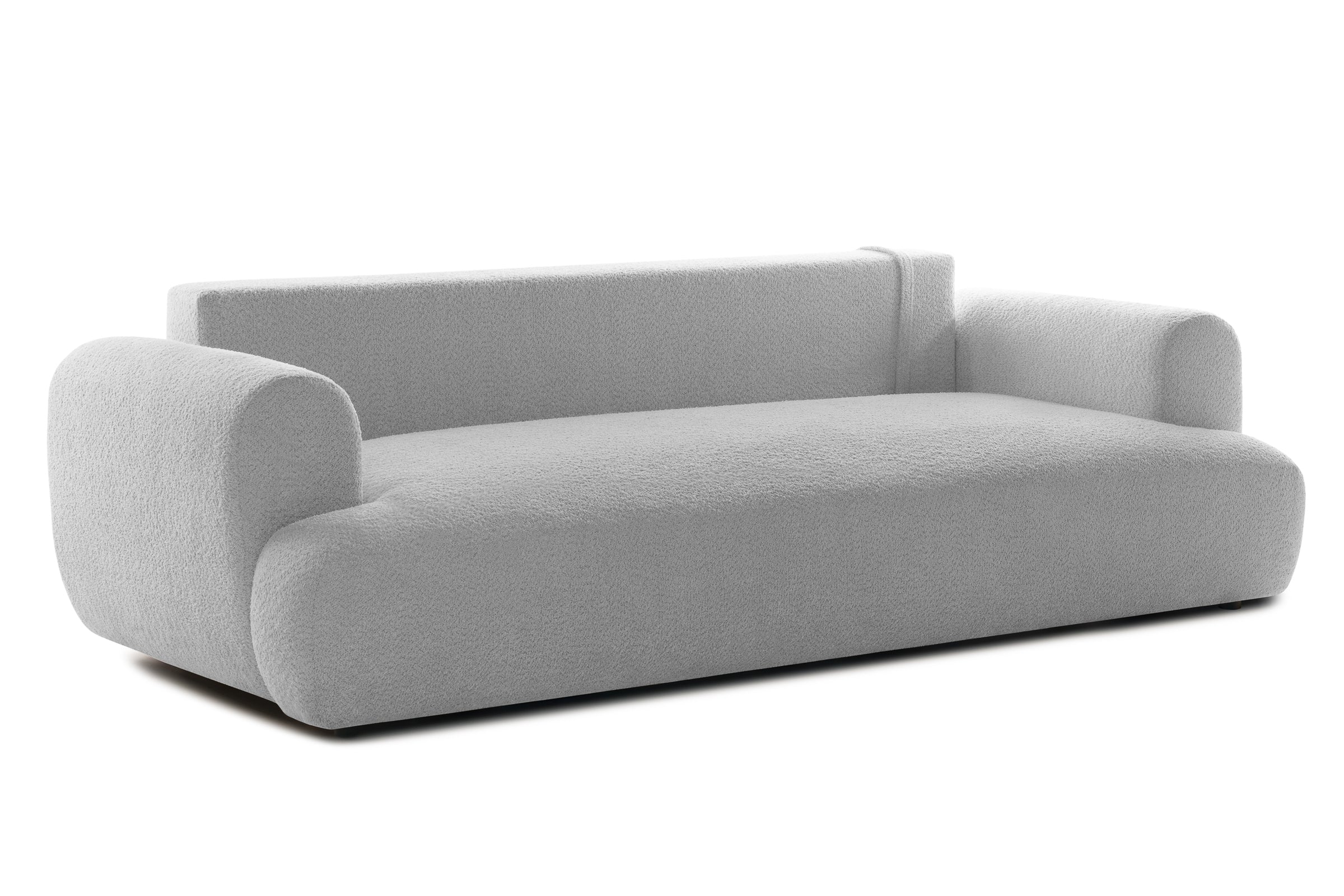 Canapea Extensibilă 3 locuri NOA, cu ladă depozitare, 244x108x80 cm, #color_Gri-Argintiu-Anthology