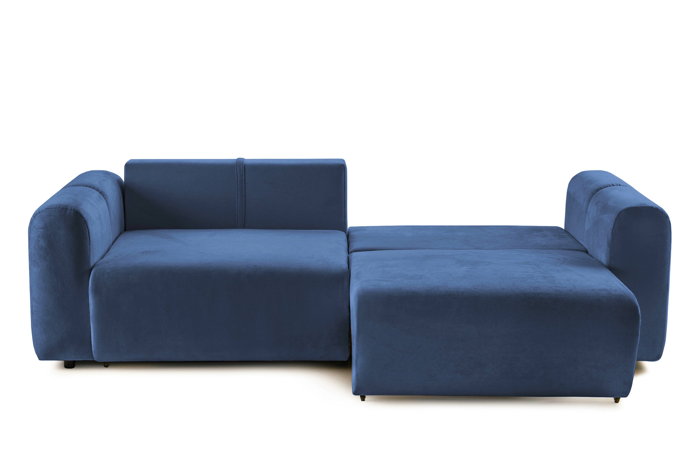 Canapea Extensibilă 3 locuri GEORGIA, cu 2 lăzi depozitare, 248x110x90 cm, #color_Albastru-Havana