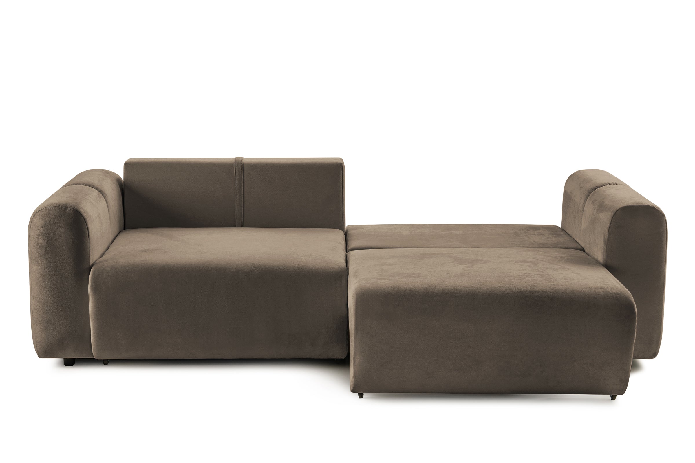 Canapea Extensibilă 3 locuri GEORGIA, cu 2 lăzi depozitare, 248x110x90 cm #color_Cafe-Havana