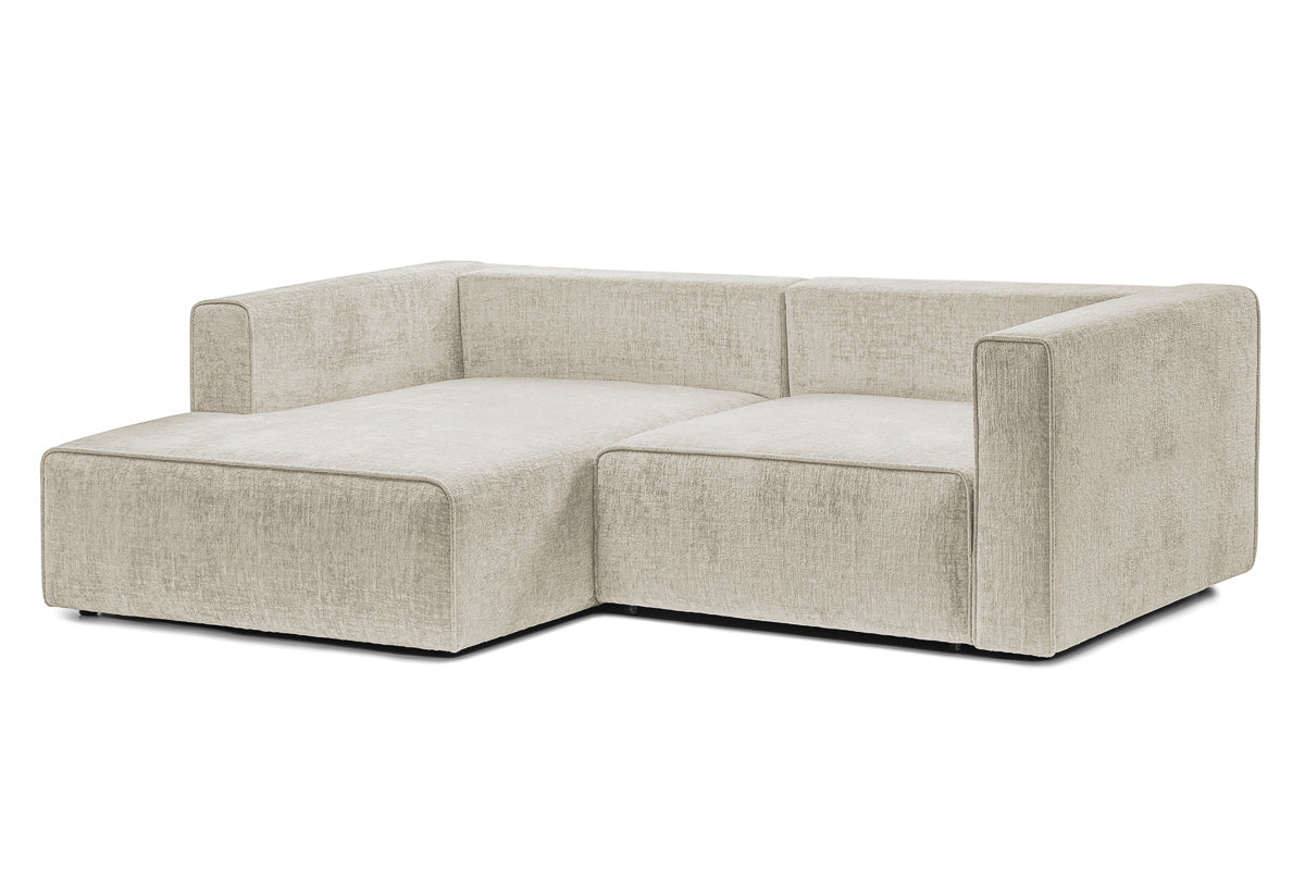 Coltar Extensibil 3 locuri ZANETTO, cu lada de depozitare, 240x160x70 cm, #color_Crem-Onyx