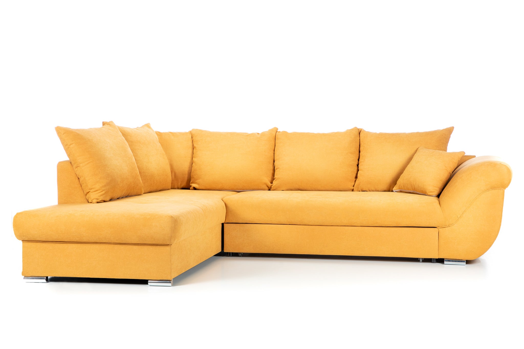 Colțar Extensibil SANTOS, variante stânga/dreapta, 295x215x80 cm, Prestigehome.ro, #color_Mango-Enjoy