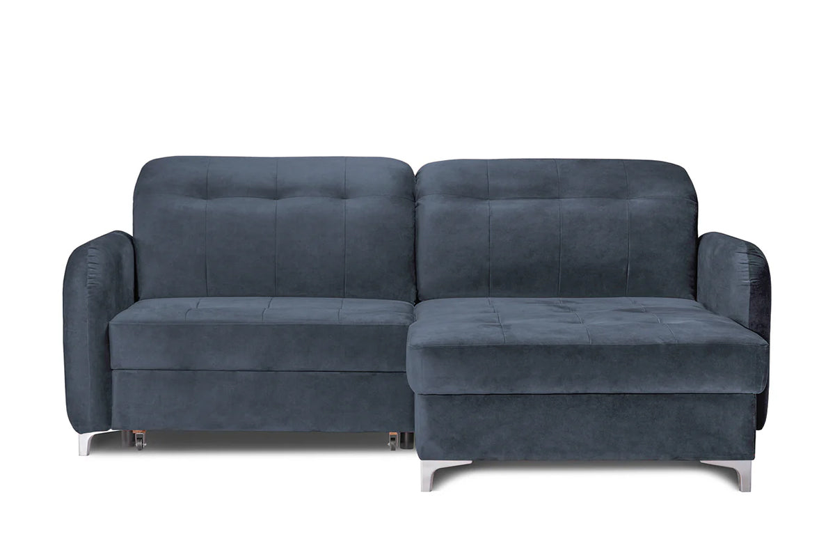 Coltar Extensibil STUDIO, cu lada depozitare, cu tetiere reglabile, 220 x 160 x 105 cm #color_Albastru-Whisper