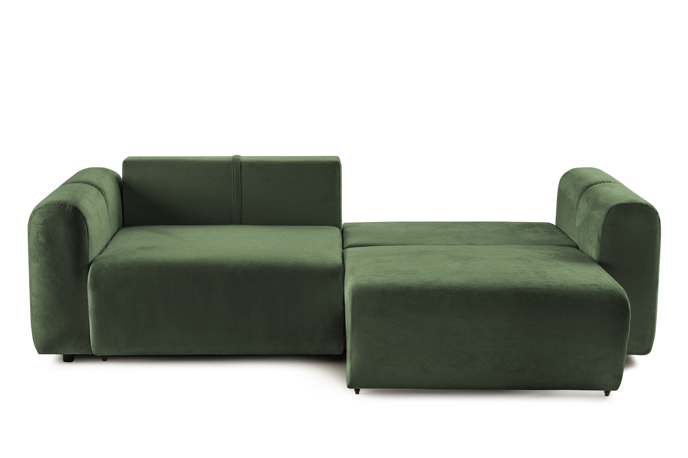 Canapea Extensibilă 3 locuri GEORGIA, cu 2 lăzi depozitare, 248x110x90 cm #color_Verde-Havana