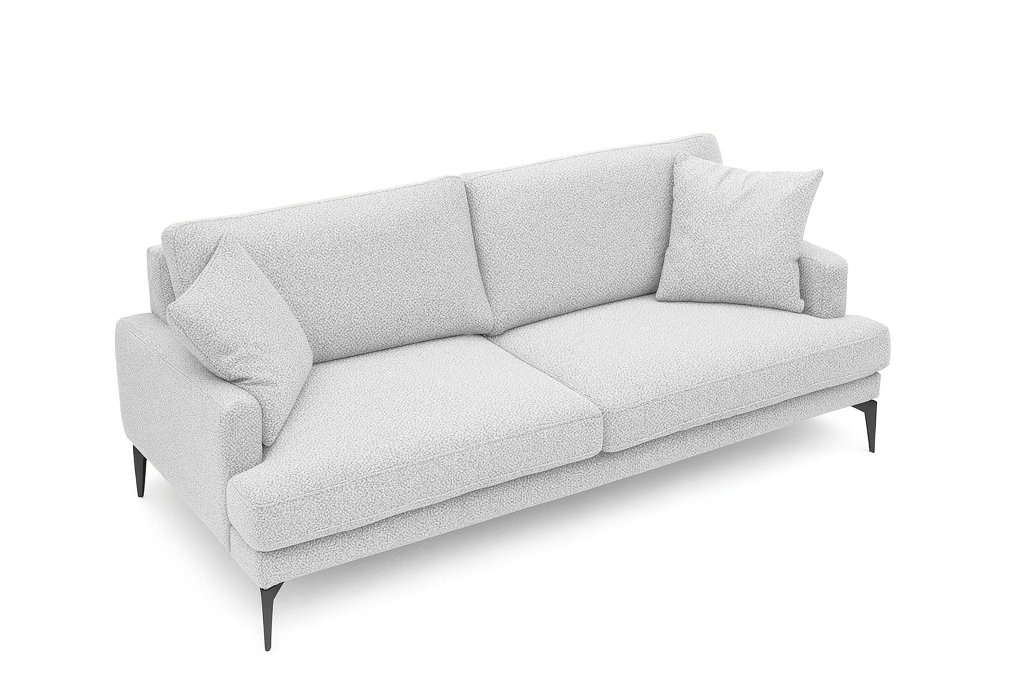 Canapea Fixă AZURRO, 2 locuri, 175x90x85 cm - Prestigehome.ro - Canapea - Prestige #color_Gri-Argintiu-Mystery