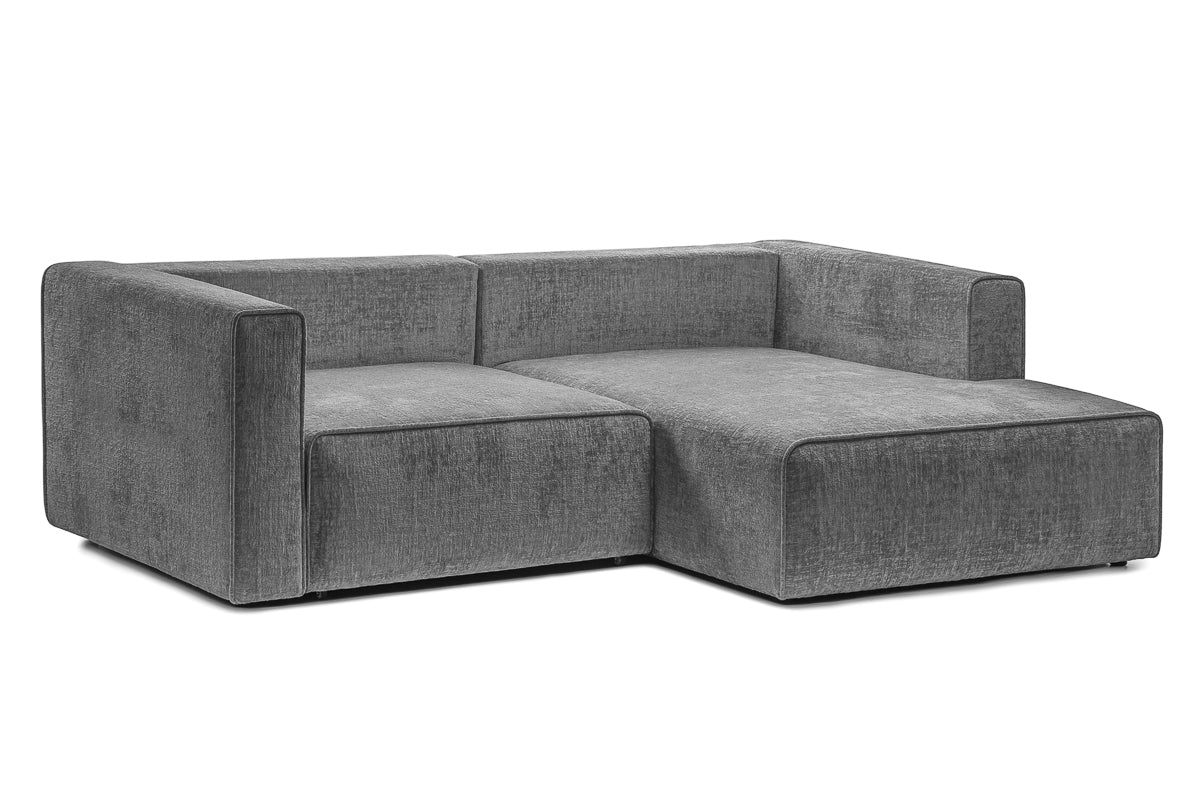 Coltar Extensibil 3 locuri ZANETTO, cu lada de depozitare, 240x160x70 cm, #color_Gri-Onyx