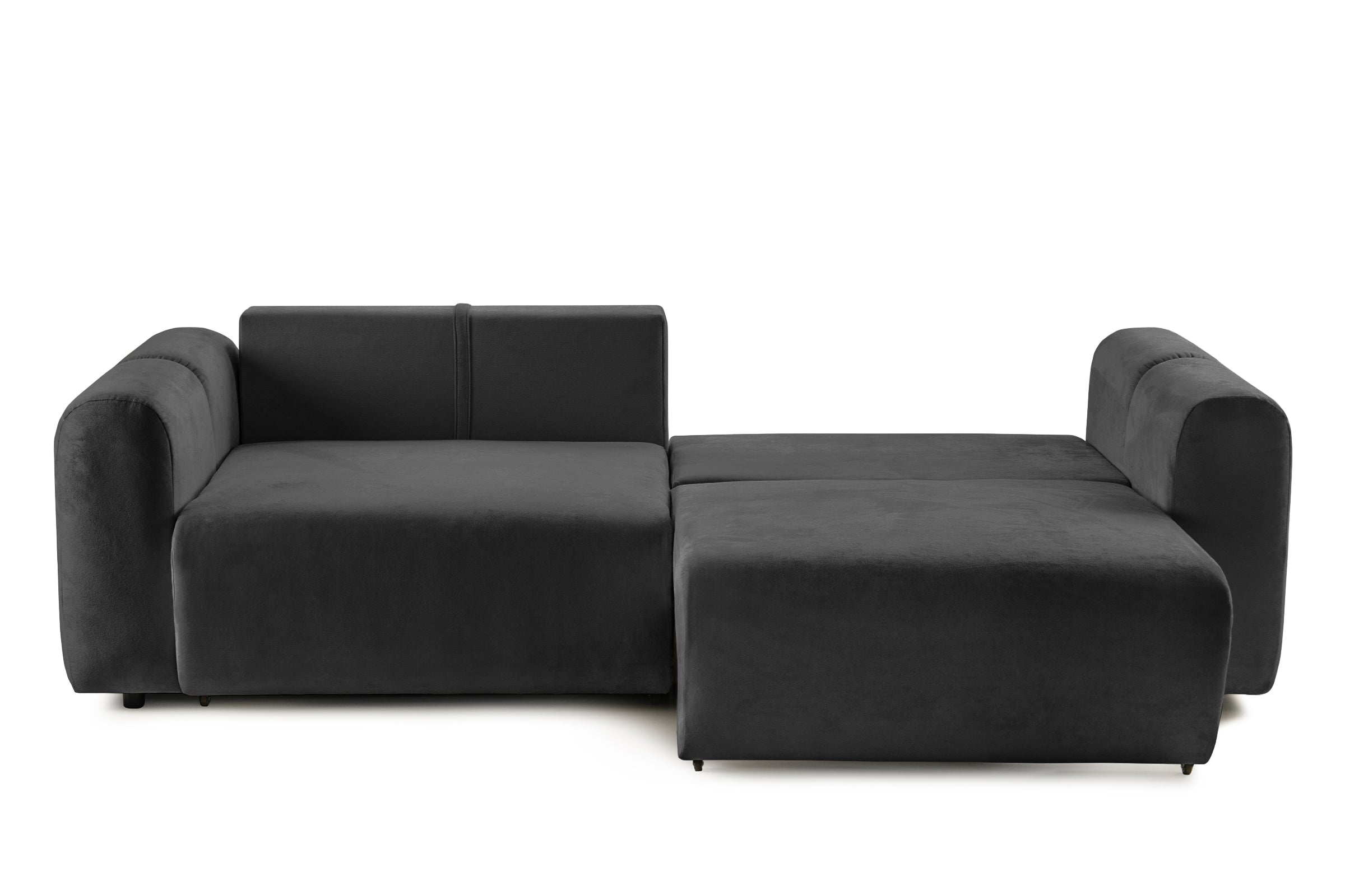 Canapea Extensibilă 3 locuri GEORGIA, cu 2 lăzi depozitare, 248x110x90 cm #color_Gri-Inchis-Havana