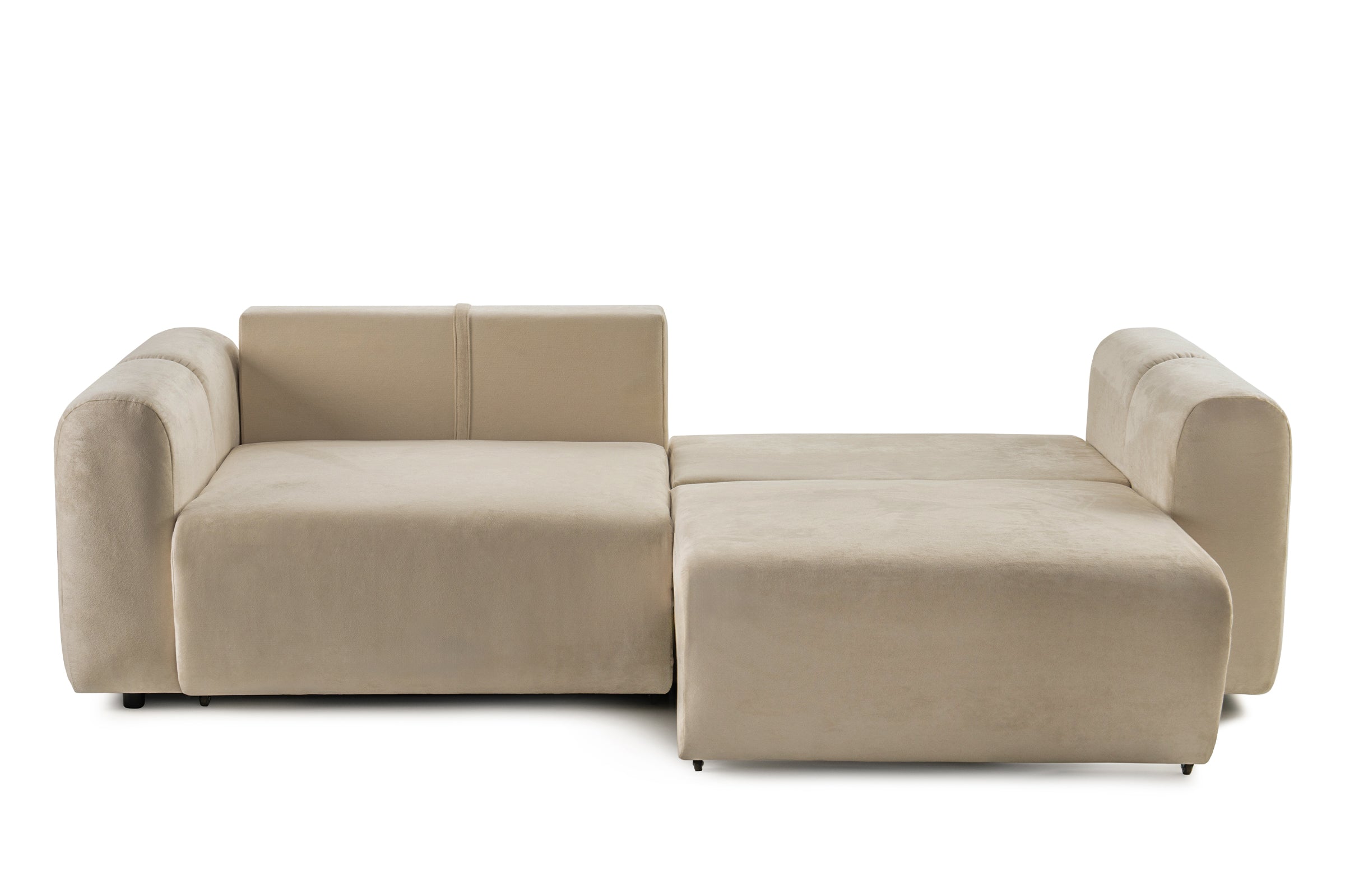 Canapea Extensibilă 3 locuri GEORGIA, cu 2 lăzi depozitare, 248x110x90 cm #color_Bej-Havana