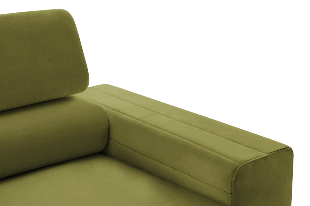 Fotoliu TIME NEW, tetieră reglabilă, suport lombar, 125x97x94 cm, #color_Verde-Olive-Velluto