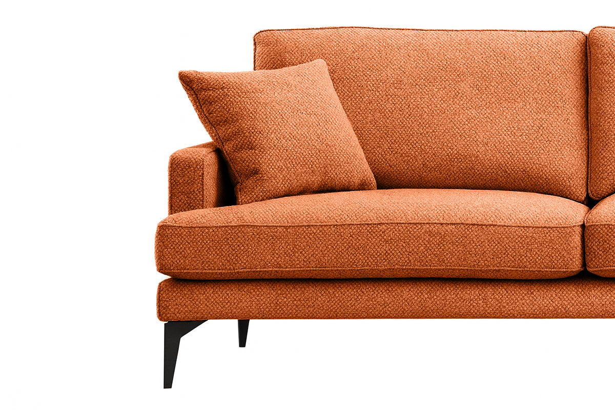 Colțar Fix AZURRO, cu ladă de depozitare, 280x90/180x85 cm - Prestigehome.ro - Colțar - Prestige #color_Portocaliu-Mystery