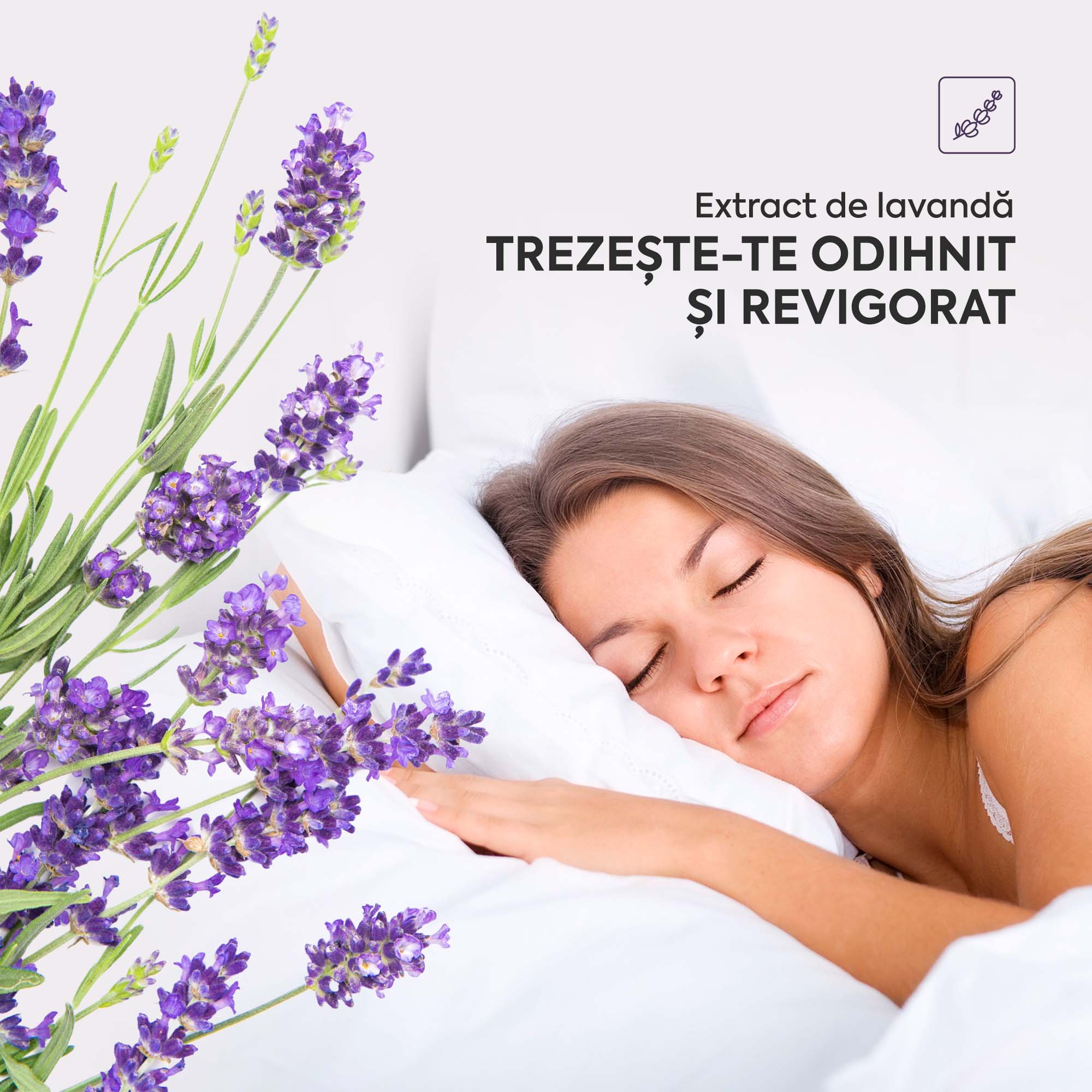Saltea LAVENDER AIR HYGENE THERAPY, husă detașabilă, superortopedică, cu spumă poliuretanică și arcuri, Grosime 25 cm