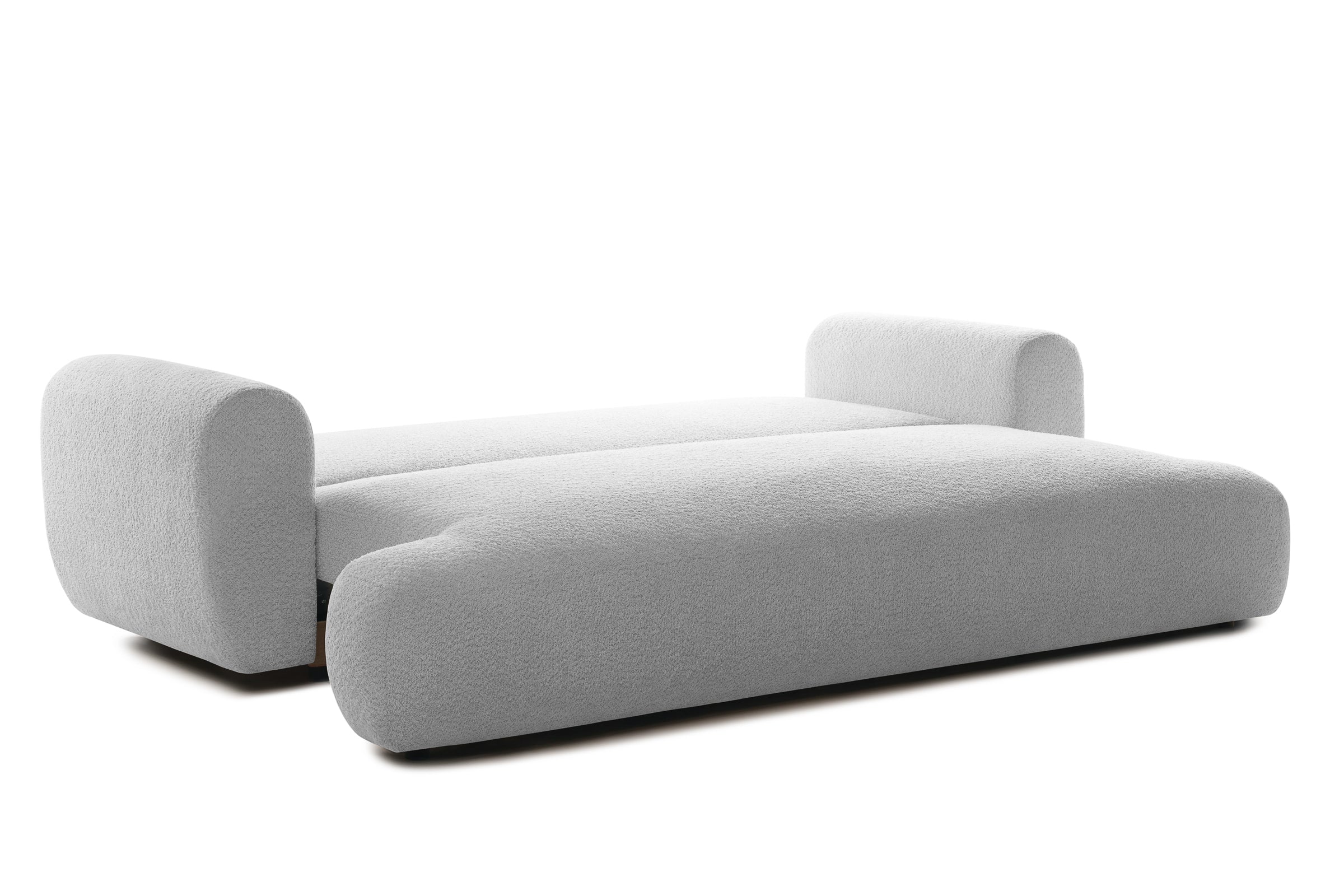 Canapea Extensibilă 3 locuri NOA, cu ladă depozitare, 244x108x80 cm, #color_Gri-Argintiu-Anthology