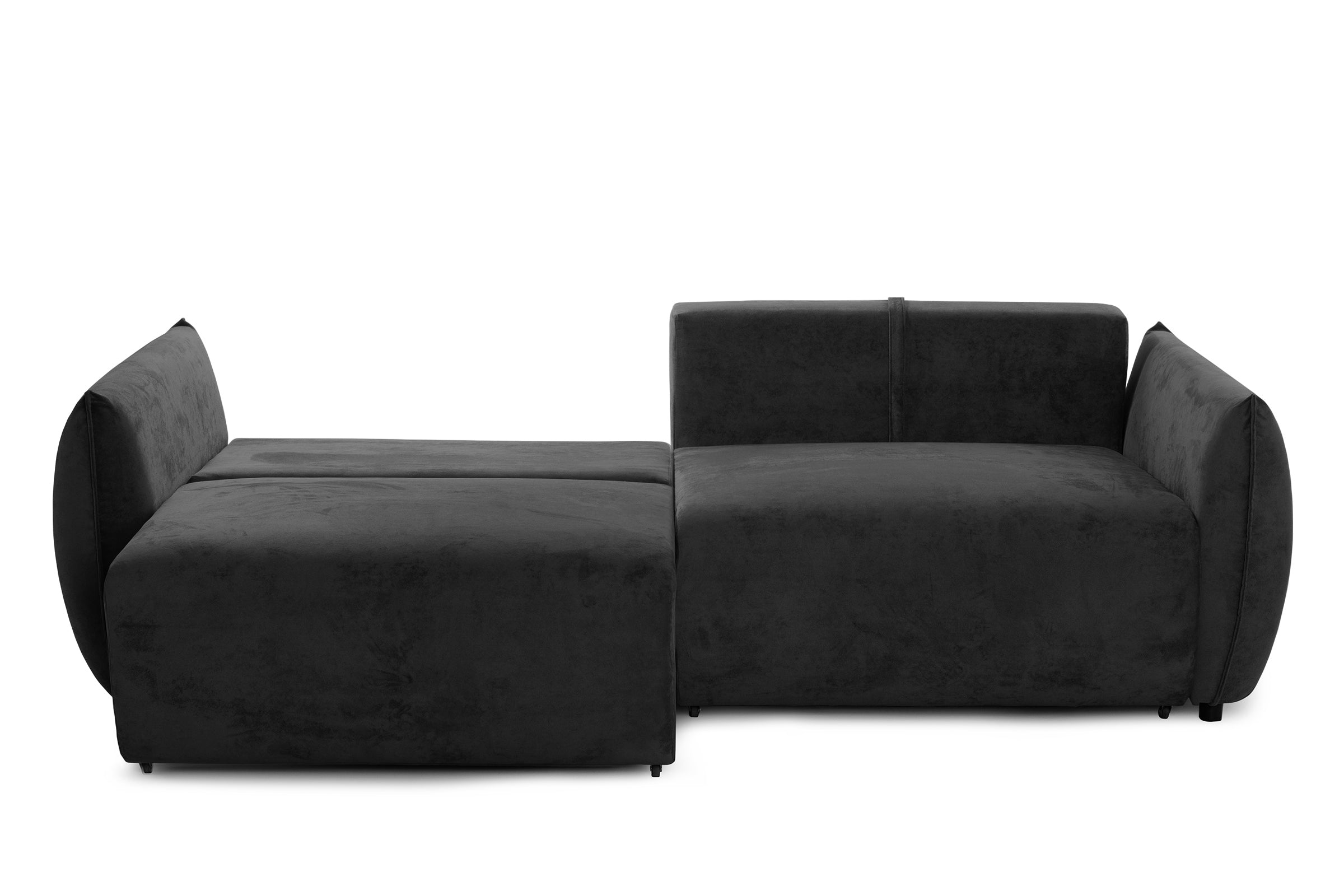 Canapea Extensibilă 3 locuri OSAKA, cu ladă depozitare, 238x110x90 cm #color_Gri-Inchis-Havana