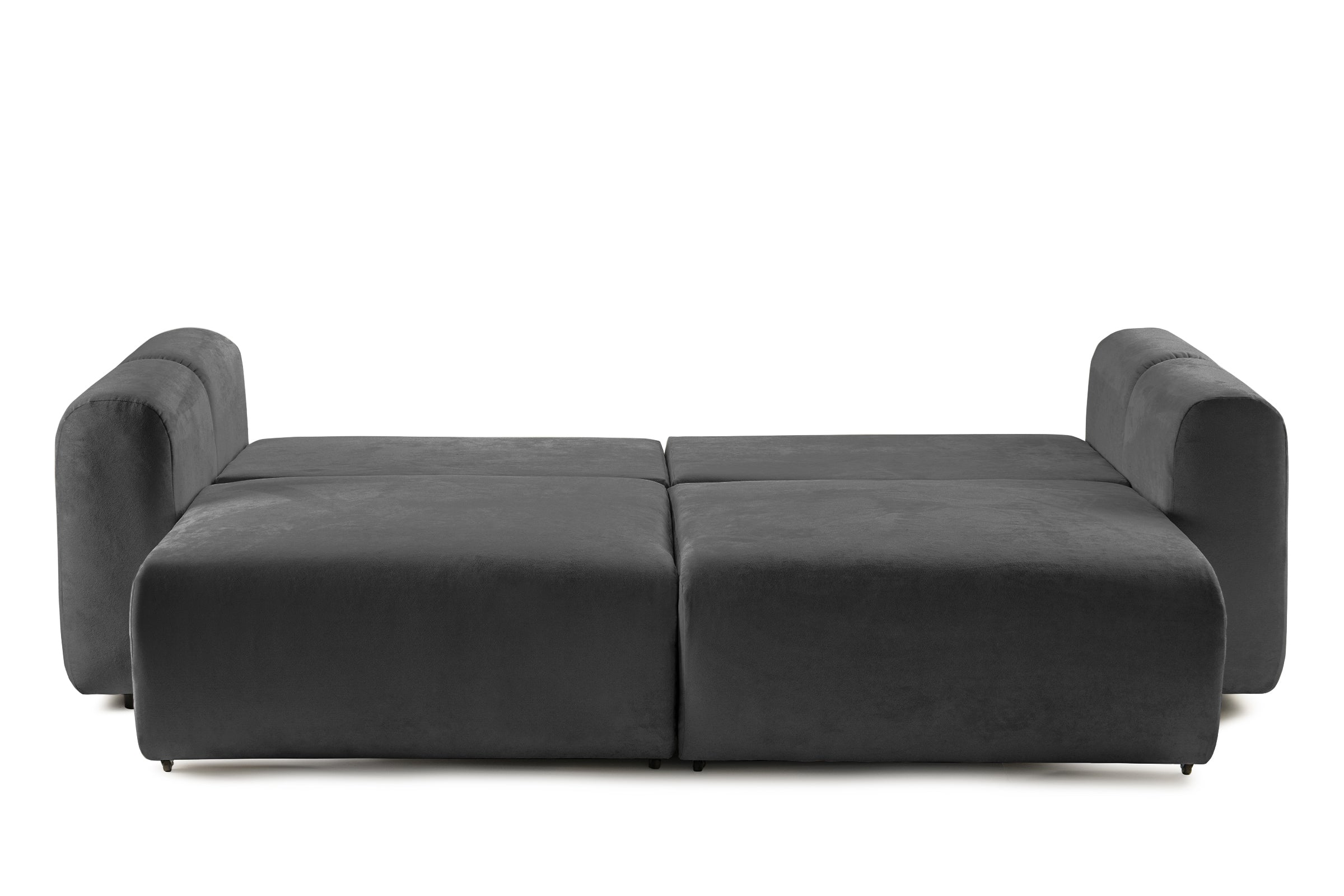 Canapea Extensibilă 3 locuri GEORGIA, cu 2 lăzi depozitare, 248x110x90 cm #color_Gri-Inchis-Havana