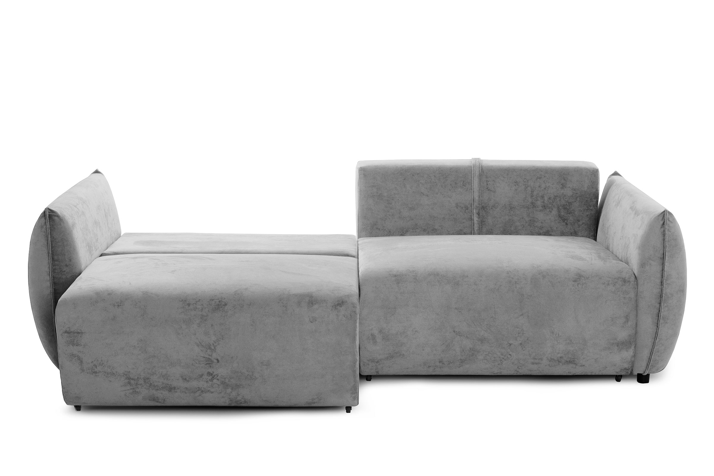 Canapea Extensibilă 3 locuri OSAKA, cu ladă depozitare, 238x110x90 cm #color_Gri-Deschis-Havana