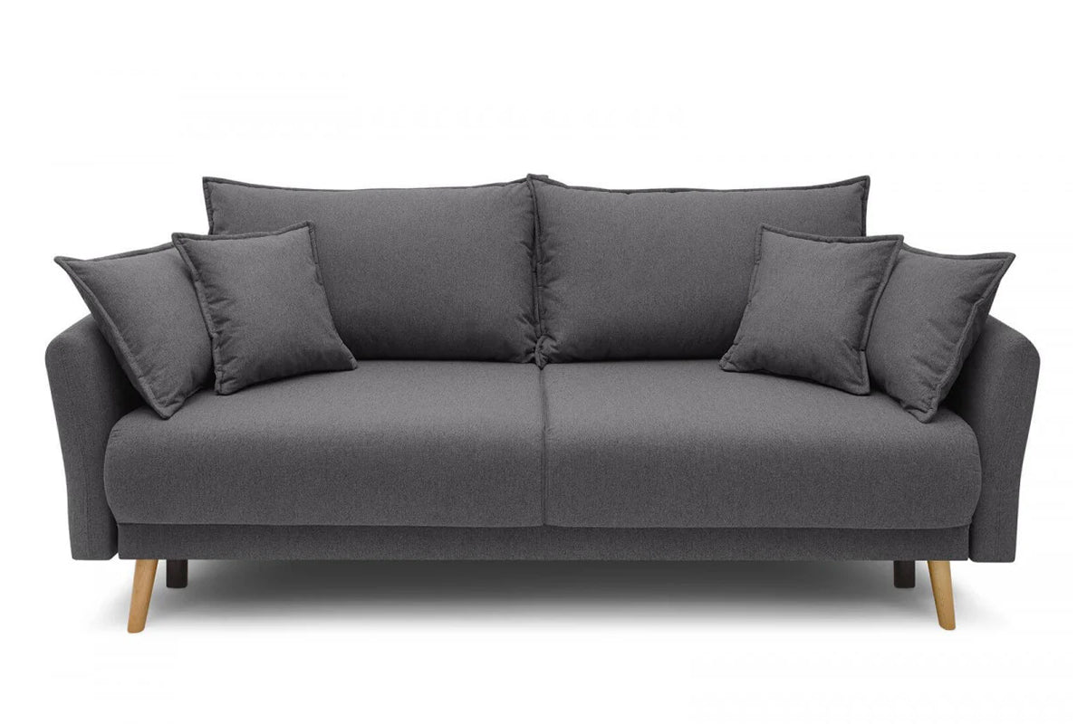 Canapea Extensibilă 3 locuri JULIET, cu ladă de depozitare, 215x88x95 cm - Prestigehome.ro - Canapea - Prestige #color_Gri-Inchis-Como