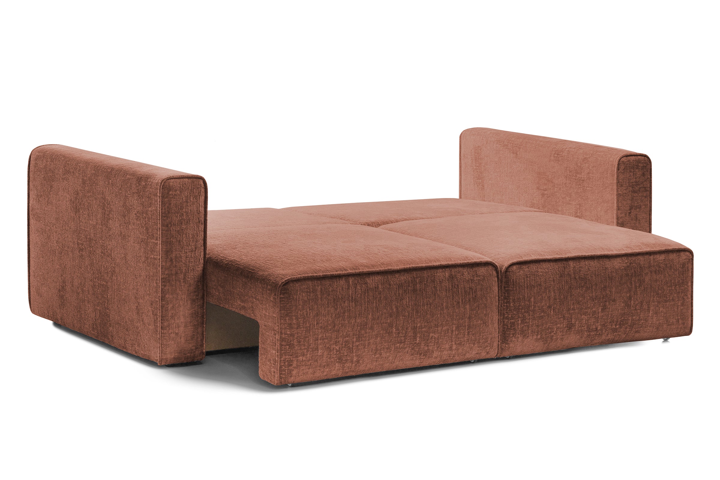 Canapea Extensibilă 3 locuri ZANETTO, cu 2 lăzi depozitare, 240x100x70 cm, #color_Bordeaux-Onyx