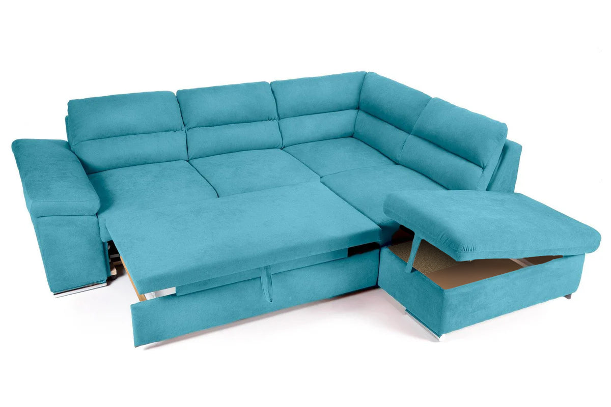 Coltar Extensibil ALONSO, cu lada de depozitare, variante stanga/dreapta 265x220x85 cm, Rosu - Prestigehome.ro - Coltare - Prestige - #variante coltar_dreapta #color_turcoaz-enjoy