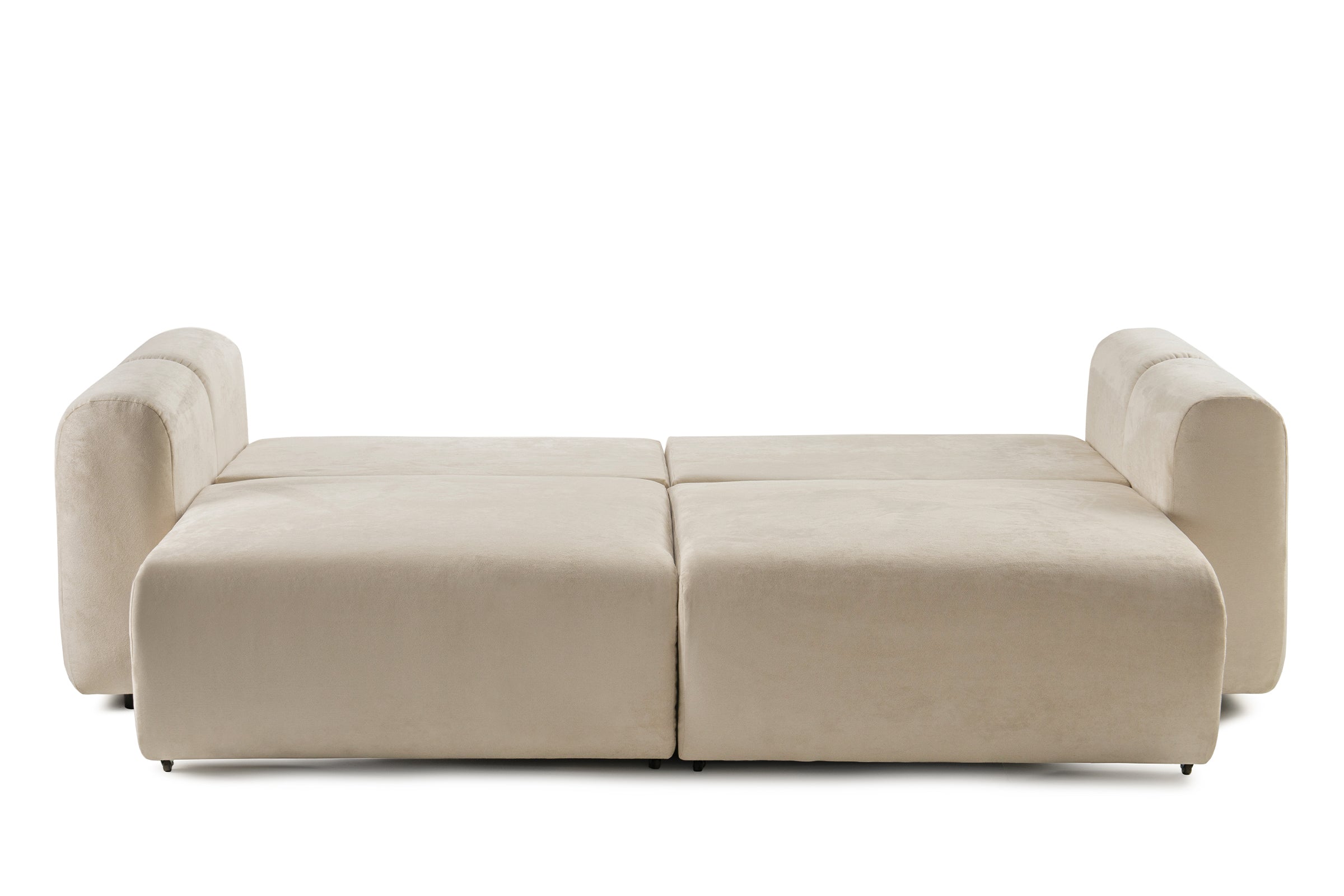 Canapea Extensibilă 3 locuri GEORGIA, cu 2 lăzi depozitare, 248x110x90 cm #color_Bej-Havana