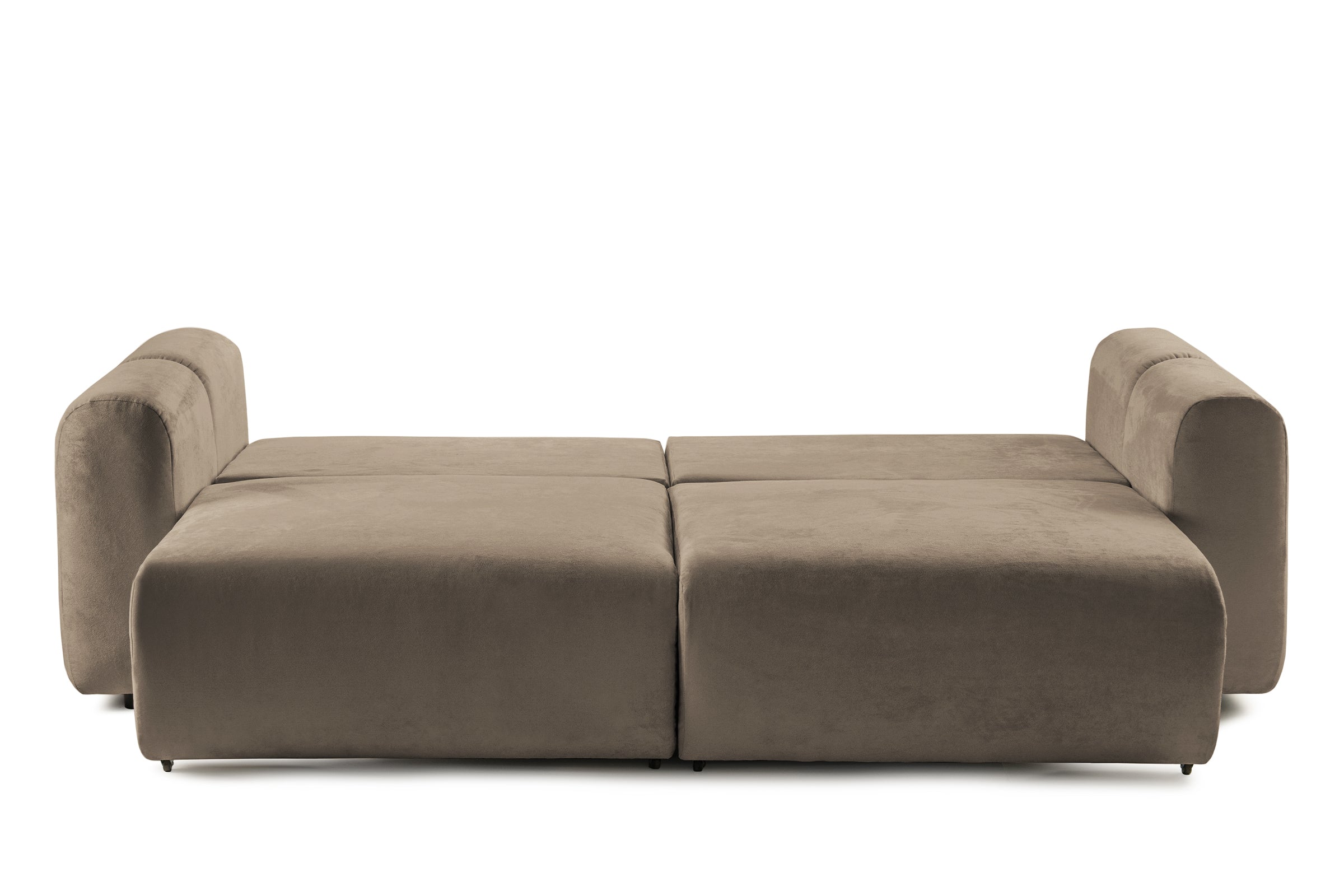 Canapea Extensibilă 3 locuri GEORGIA, cu 2 lăzi depozitare, 248x110x90 cm #color_Cafe-Havana