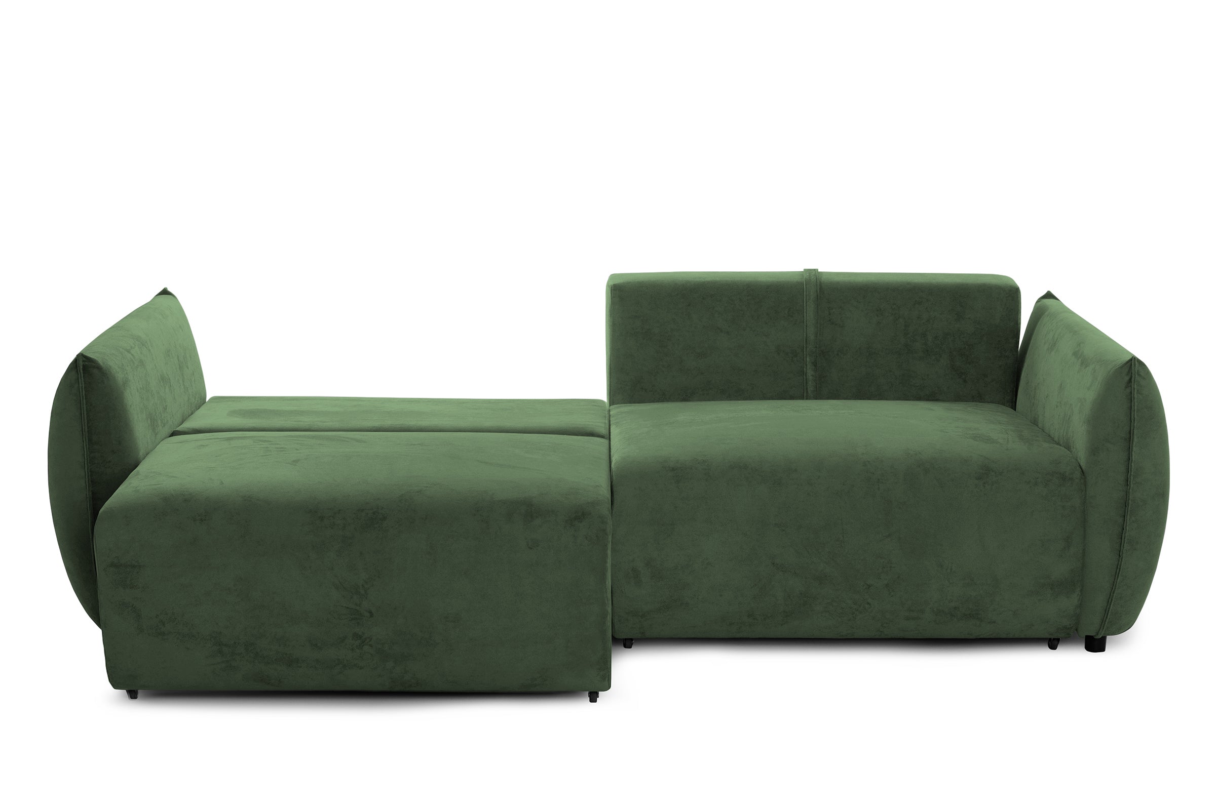 Canapea Extensibilă 3 locuri OSAKA, cu ladă depozitare, 238x110x90 cm #color_Verde-Havana