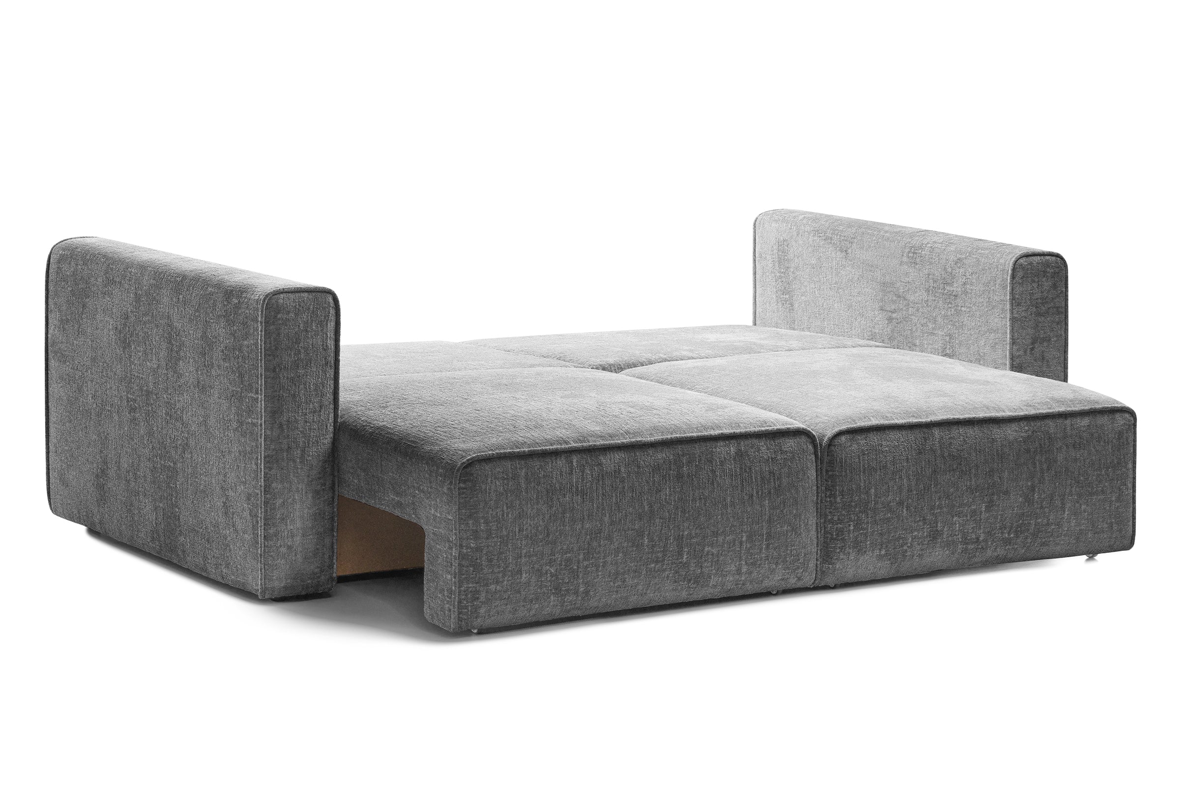 Canapea Extensibilă 3 locuri ZANETTO, cu 2 lăzi depozitare, 240x100x70 cm, #color_Gri-Onyx