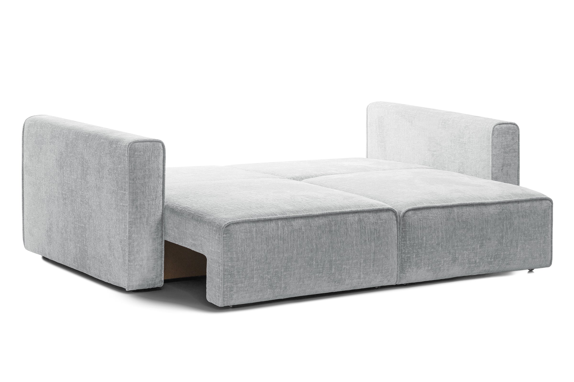 Canapea Extensibilă 3 locuri ZANETTO, cu 2 lăzi depozitare, 240x100x70 cm, #color_Gri-Argintiu-Onyx