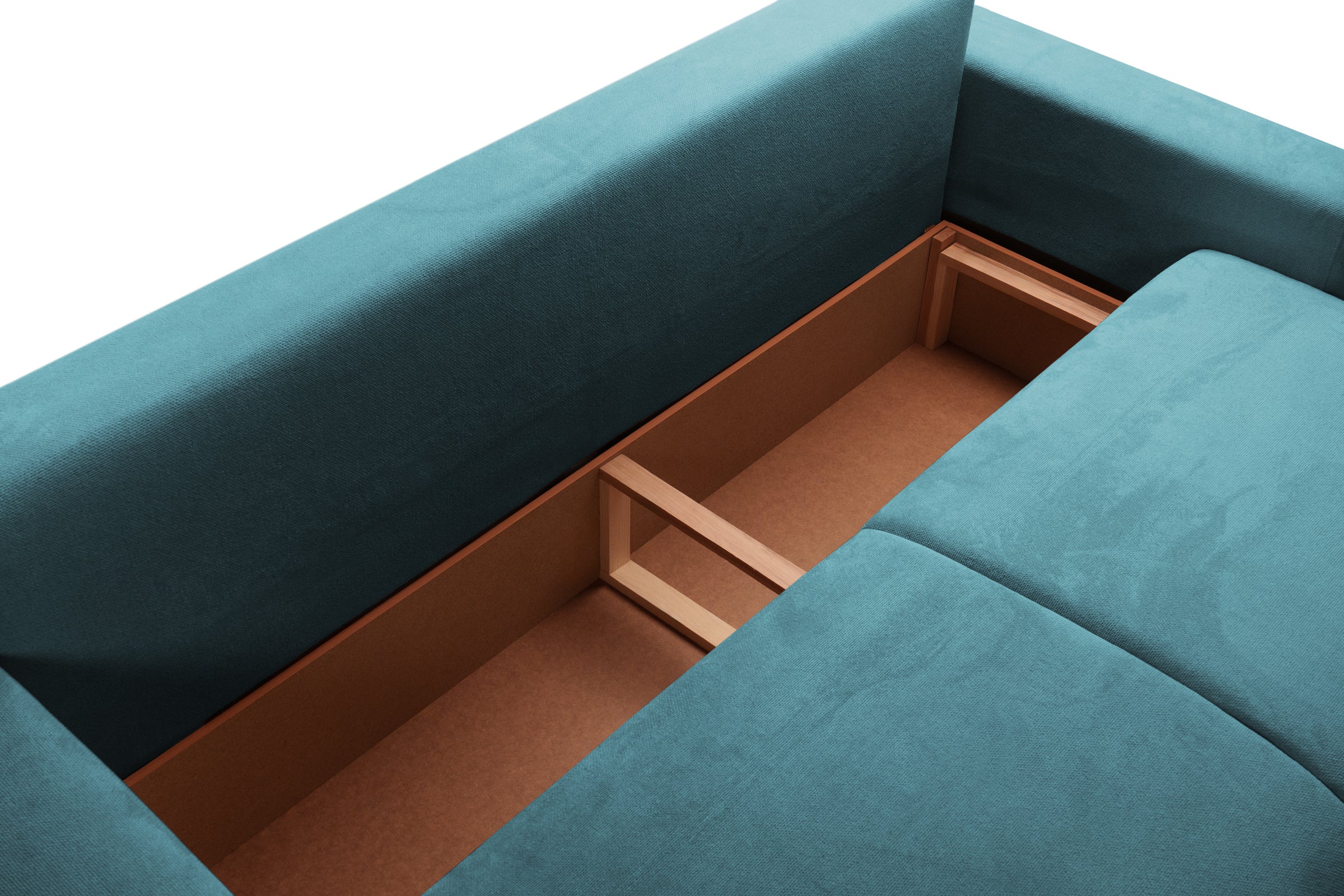 Canapea Extensibilă 3 locuri KENZO, 235x100x93 cm, #color_Albastru-Memphis