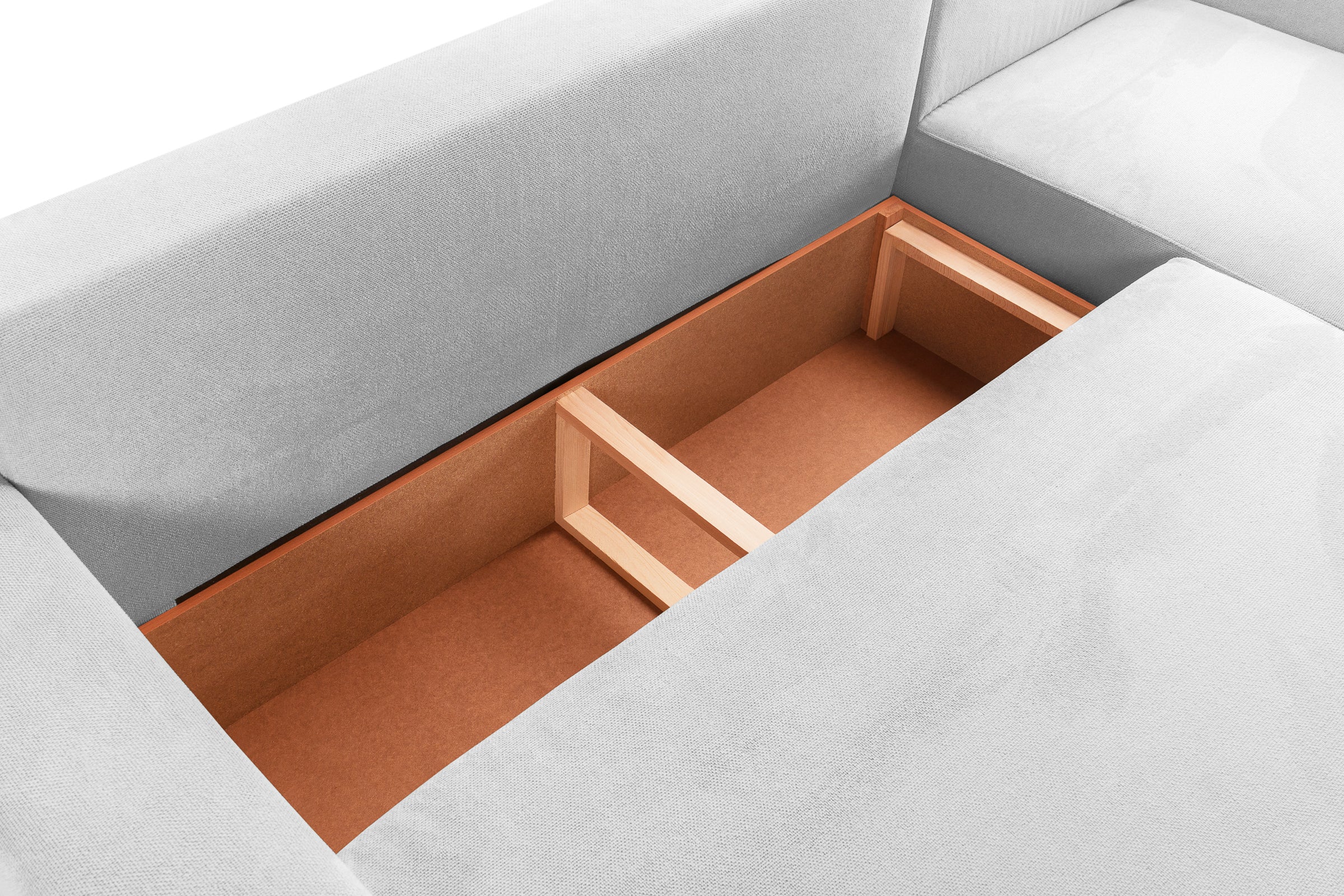 Canapea Extensibilă 3 locuri KENZO, 235x100x93 cm, #color_Gri-Argintiu-Memphis