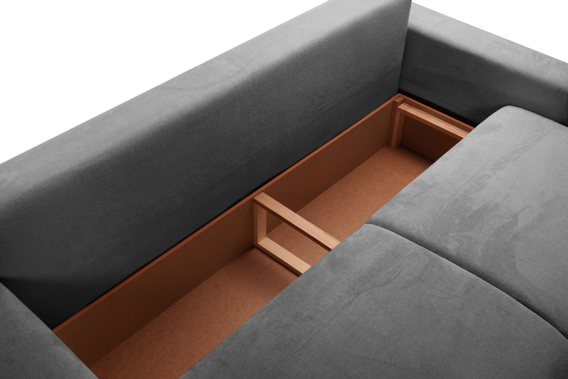 Canapea Extensibilă 3 locuri KENZO, 235x100x93 cm, #color_Gri-Cenusiu-Memphis