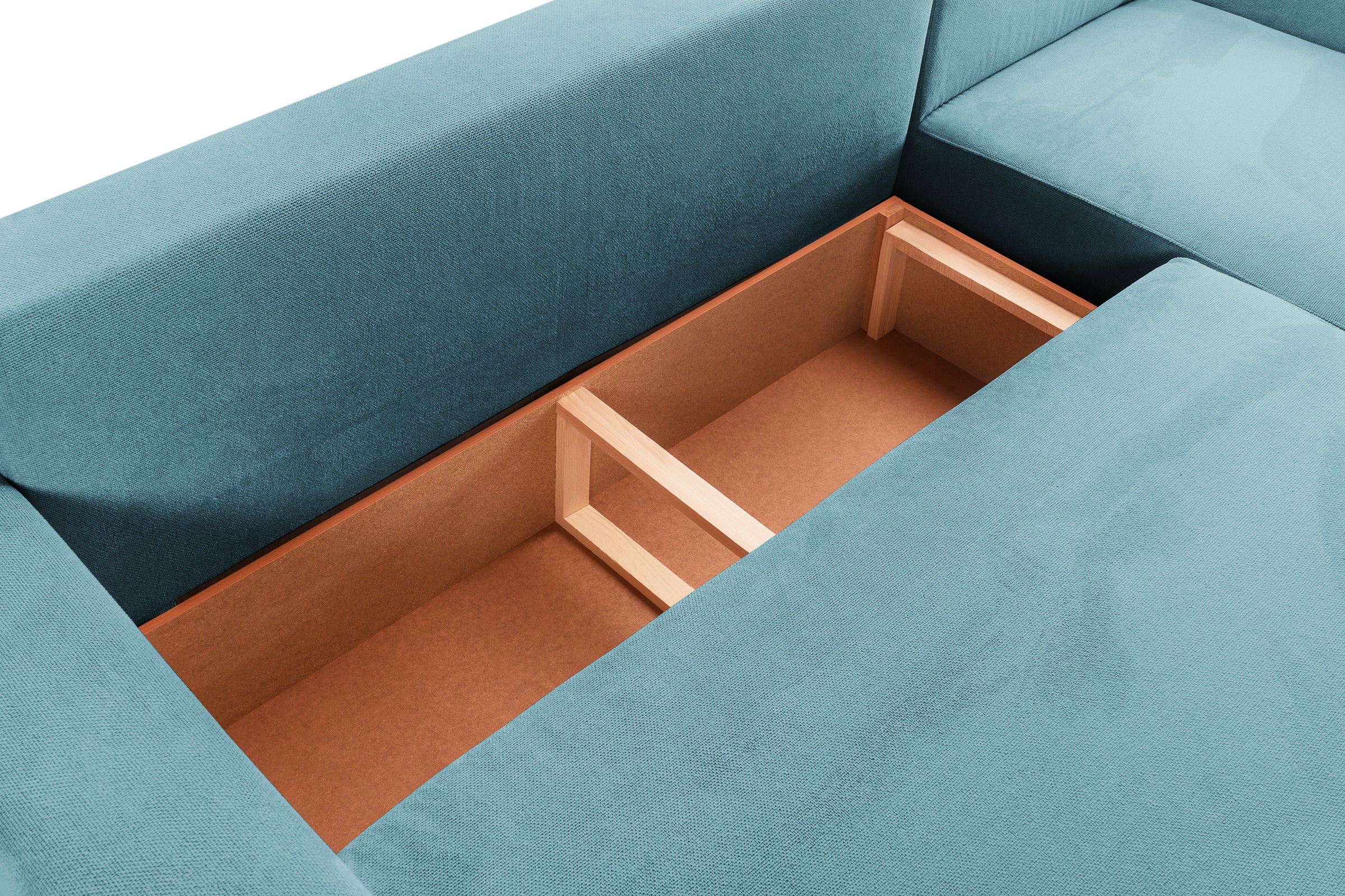 Canapea Extensibilă 3 locuri KENZO, 235x100x93 cm, #color_Albastru-Memphis