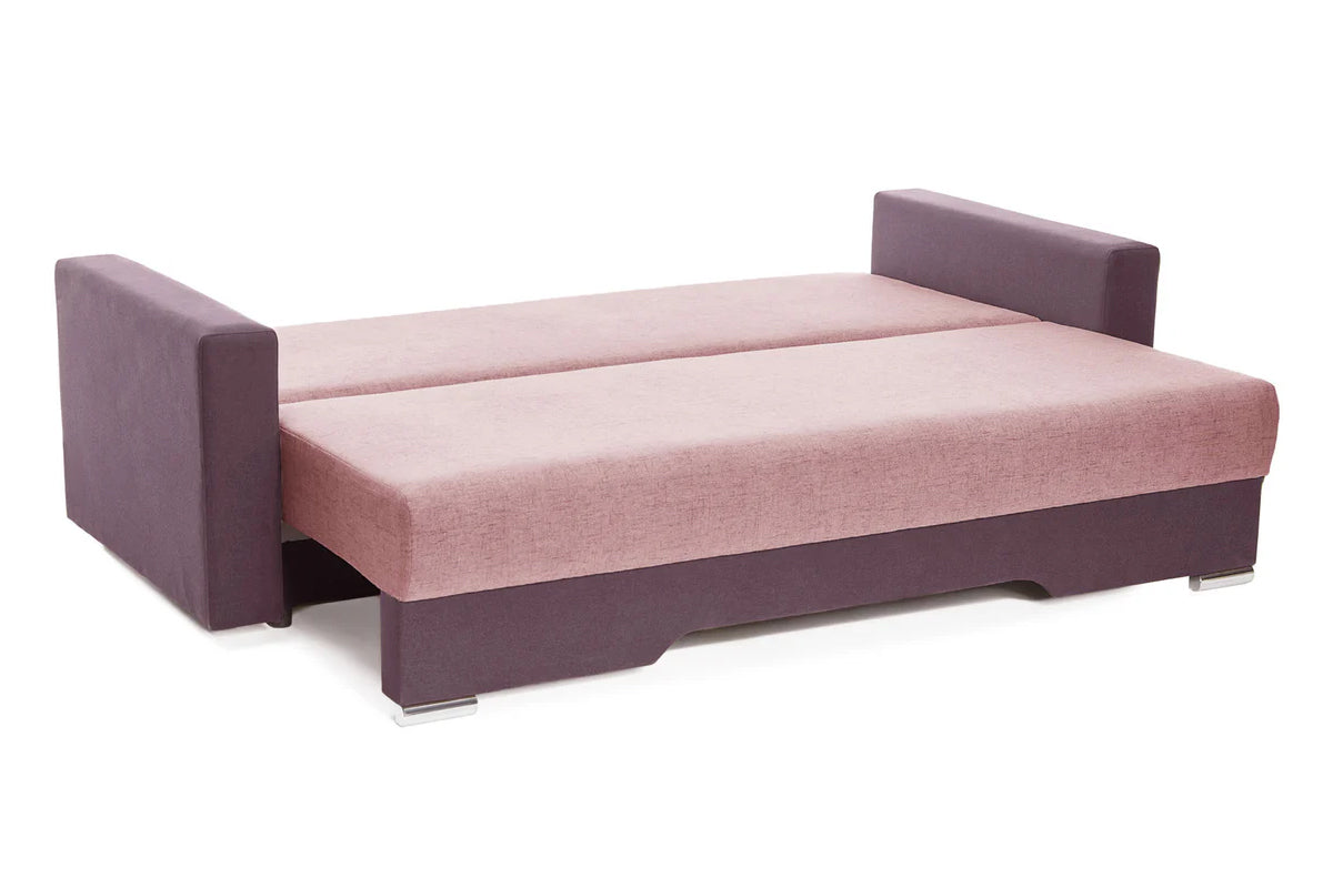 Canapea Extensibila 3 locuri Cesar, cu lada de depozitare, 220x90x85 cm - Prestigehome.ro - Canapea - Prestige #color_roz-mov