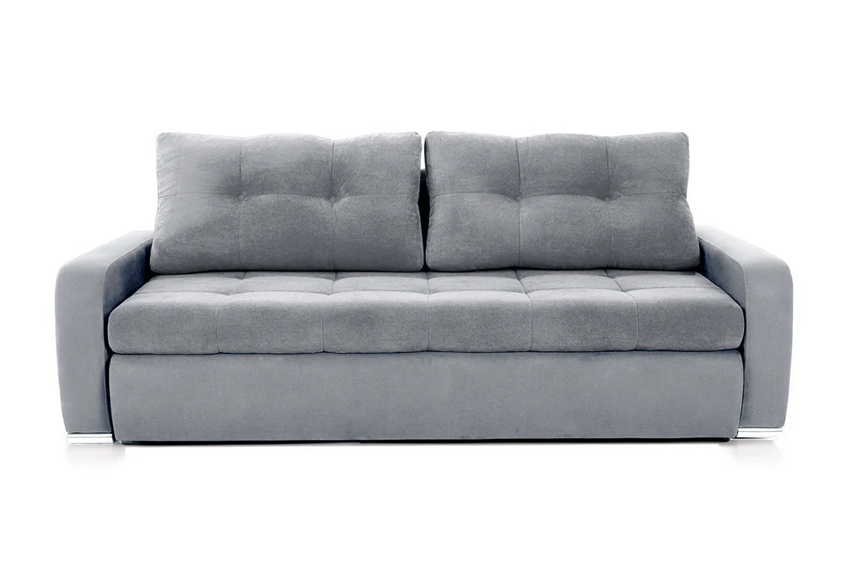 Canapea Extensibilă 3 locuri VENETIA, cu ladă de depozitare, 220x100x90 cm, #color_Gri-Deschis-Enjoy