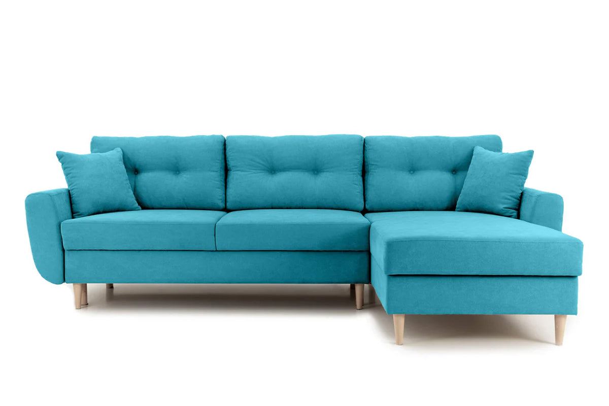 Coltar Extensibil HELSINKI, variante stanga/dreapta 261x166x82 cm - Prestigehome.ro - Coltare - Prestige - #variante coltar_Dreapta #color_turcoaz-enjoy