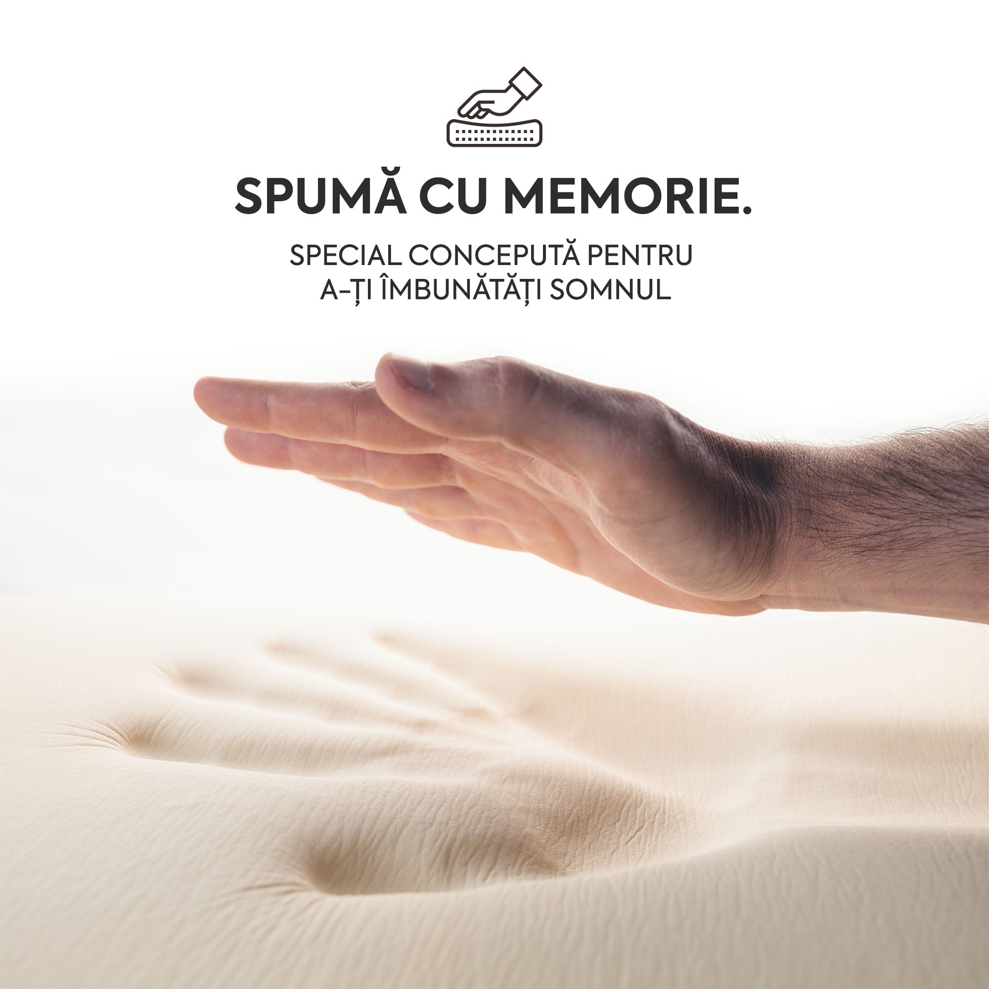 ZERO GRAVITY, 7 zone de confort, Arcuri Individuale, spumă poliuretanică elastică, spumă cu memorie, husă cu efect antialergic, superortopedică, Grosime 27 cm  - Prestige Home