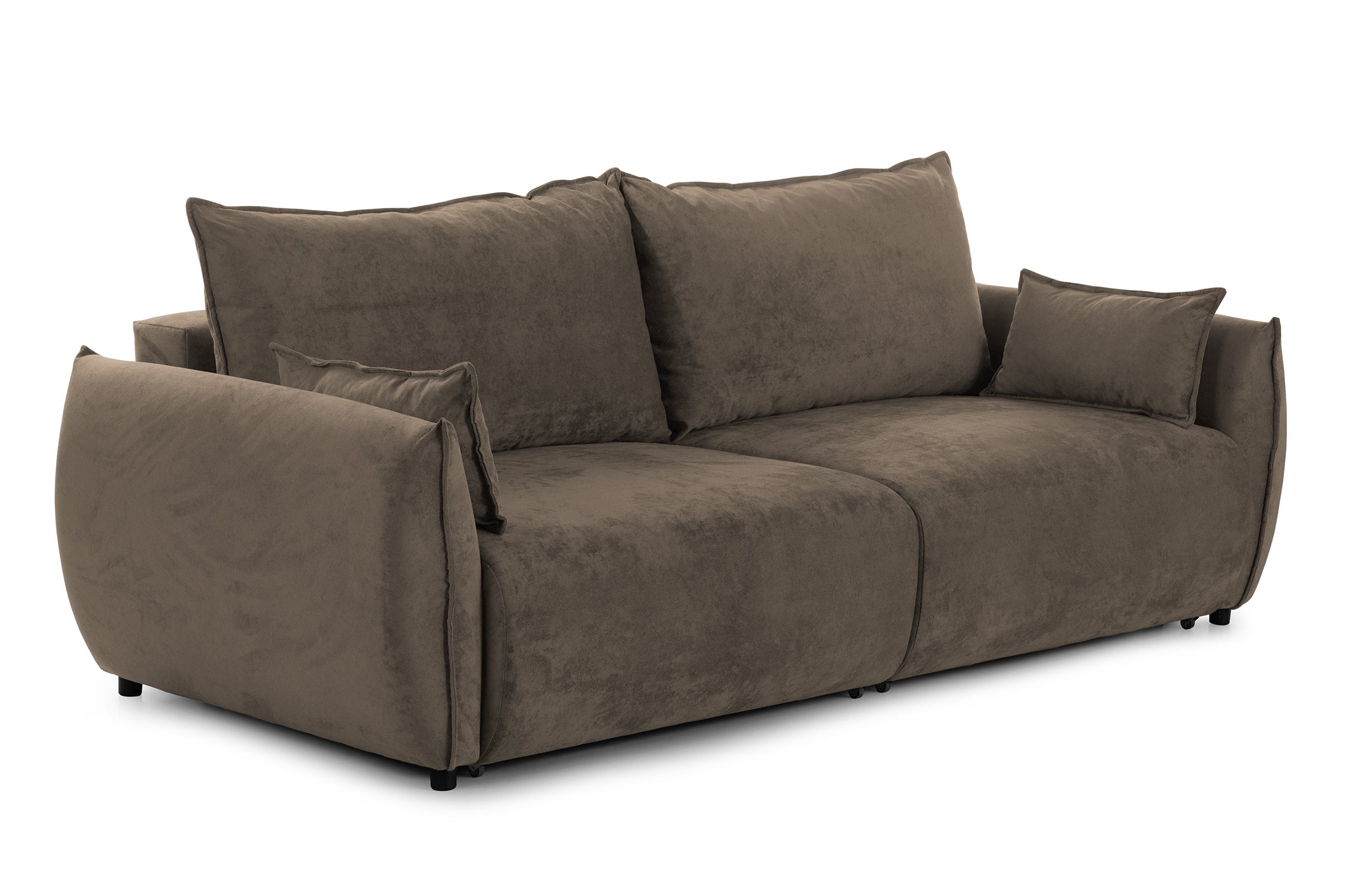 Canapea Extensibilă 3 locuri OSAKA, cu ladă depozitare, 238x110x90 cm #color_Cafe-Havana